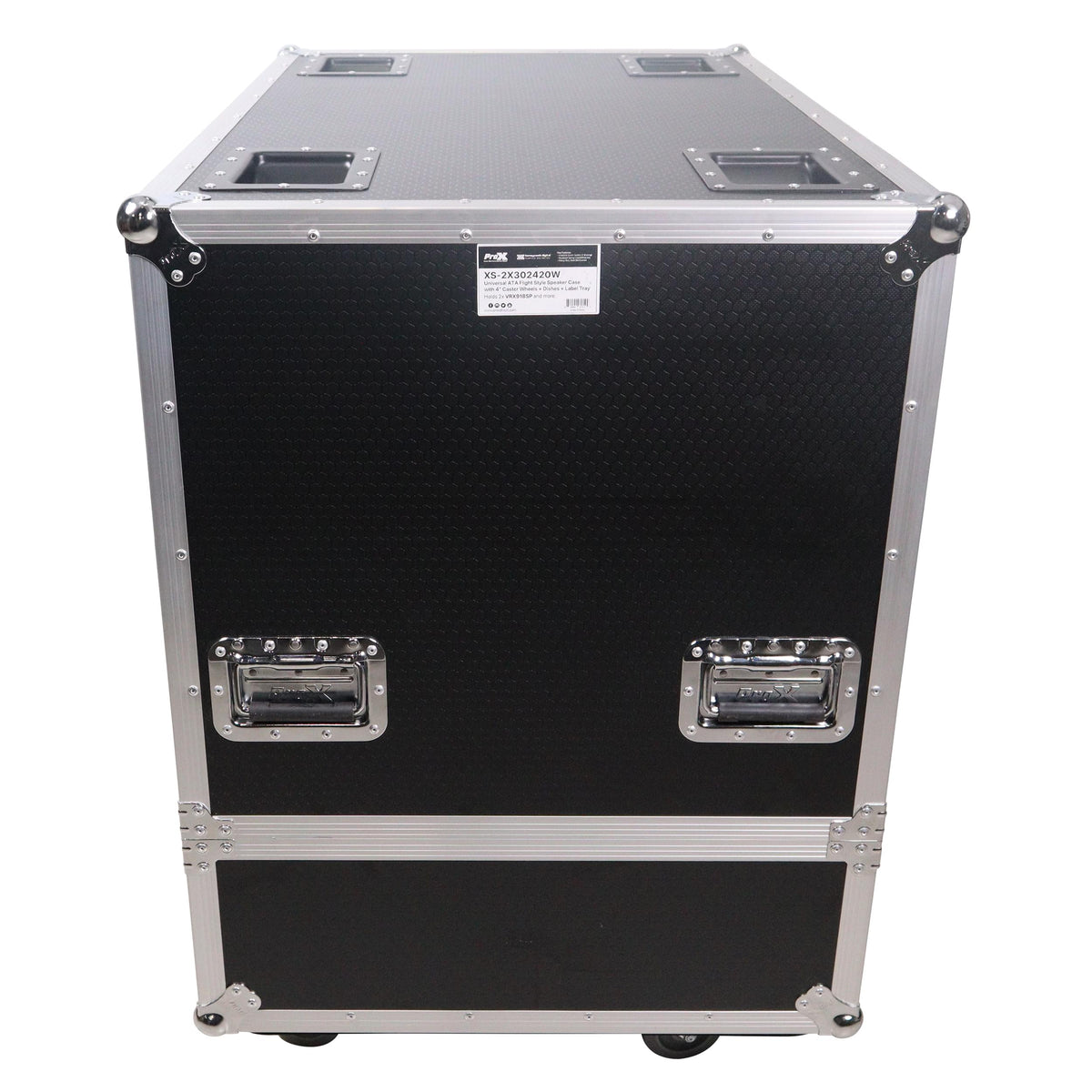 ProX Universal Dual Speaker Flight Case Fits 2x JBL VRX918SP and more 30x20x24 in..