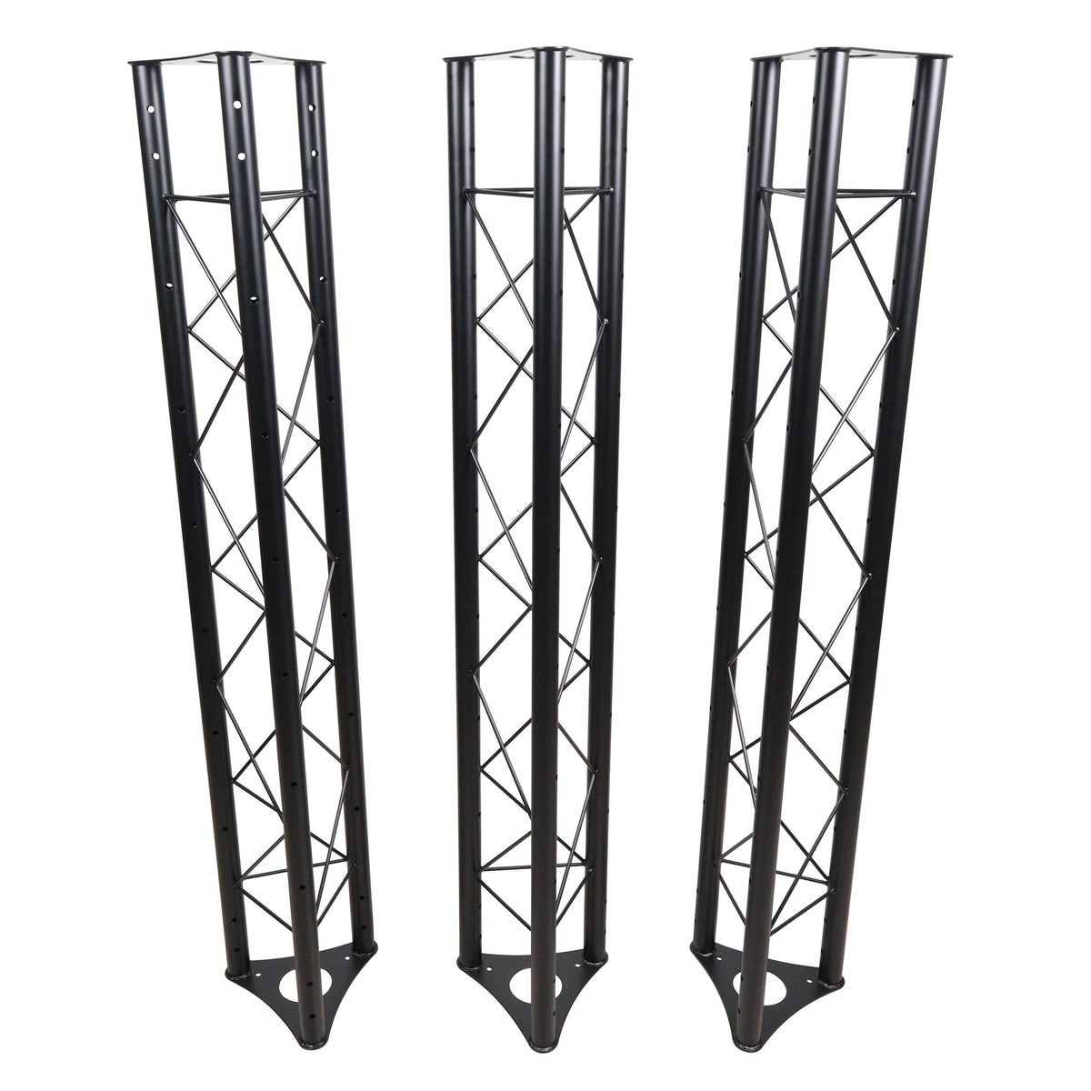 ProX 10-Feet Height Adjustable Portable Crank Lighting Stand System with included 2x T-Bars Triangle Truss for 5ft 10ft 15ft Width.