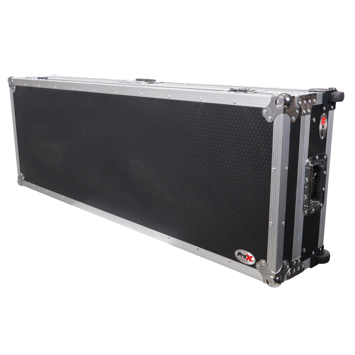 ProX DJ Coffin Flight Case for (2) 1200 Style Turntables 10-inch 12-inch Mixers with Sliding Laptop Shelf and.