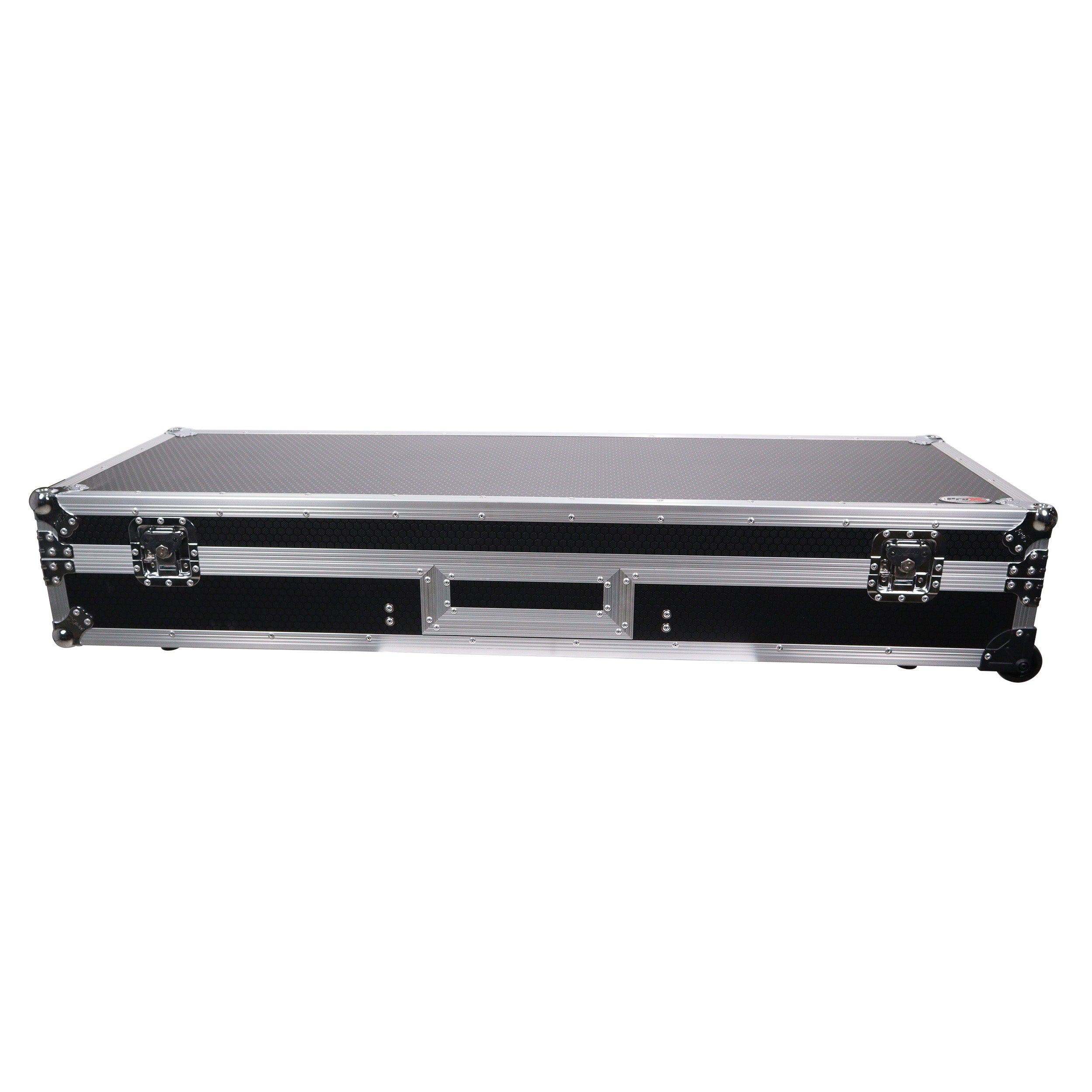 ProX DJ Coffin Flight Case for (2) 1200 Style Turntables 10-inch 12-inch Mixers with Sliding Laptop Shelf and