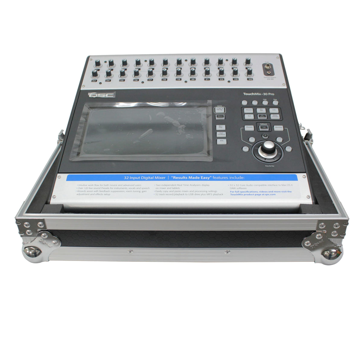 ProX ATA Digital Audio Mixer Flight Case for QSC TOUCHMIX 30 Console.