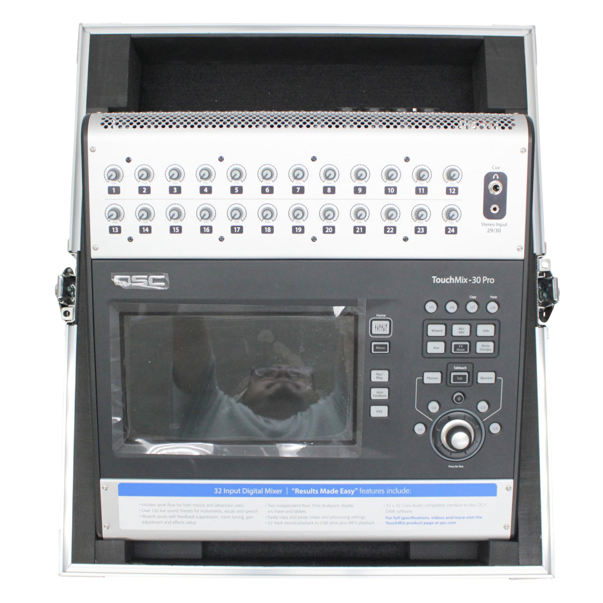ProX ATA Digital Audio Mixer Flight Case for QSC TOUCHMIX 30 Console.