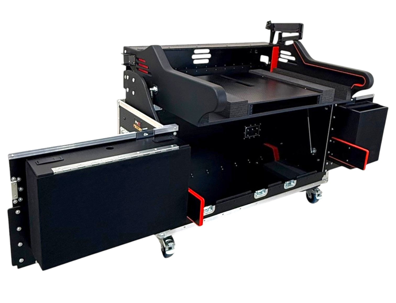ProX MIDAS Heritage D HD96-24 Flip-Ready Hydraulic Console Easy Retracting Lifting 1U Case by ZCASE