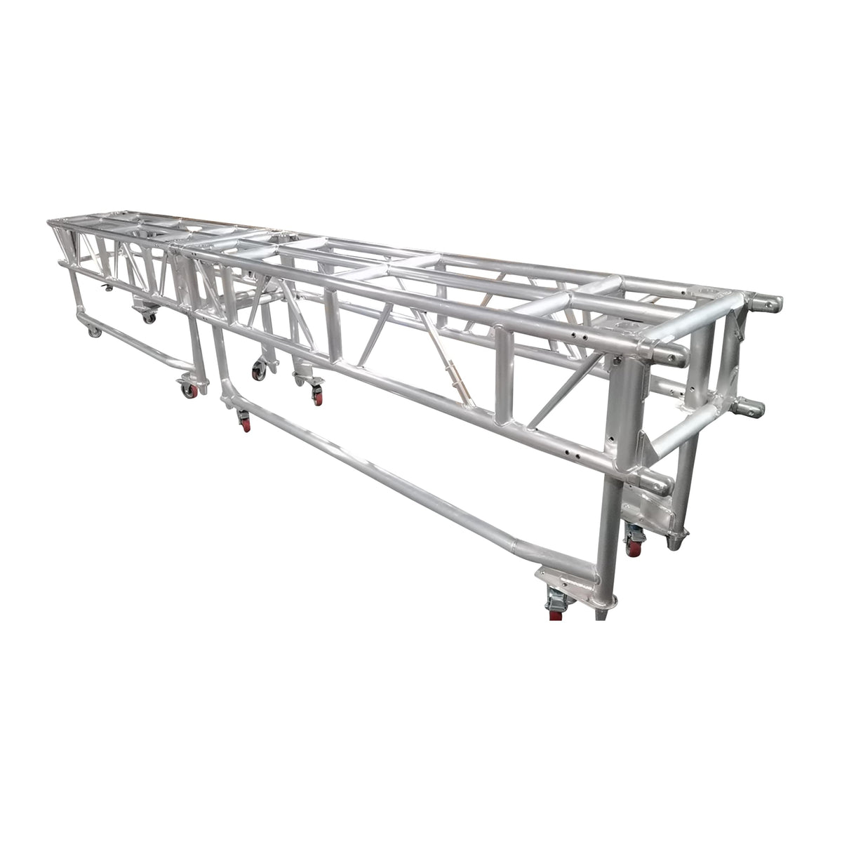 ProX 10' FT Pre-Rig Rectangular Truss Segment with Removable Rolling Base System.