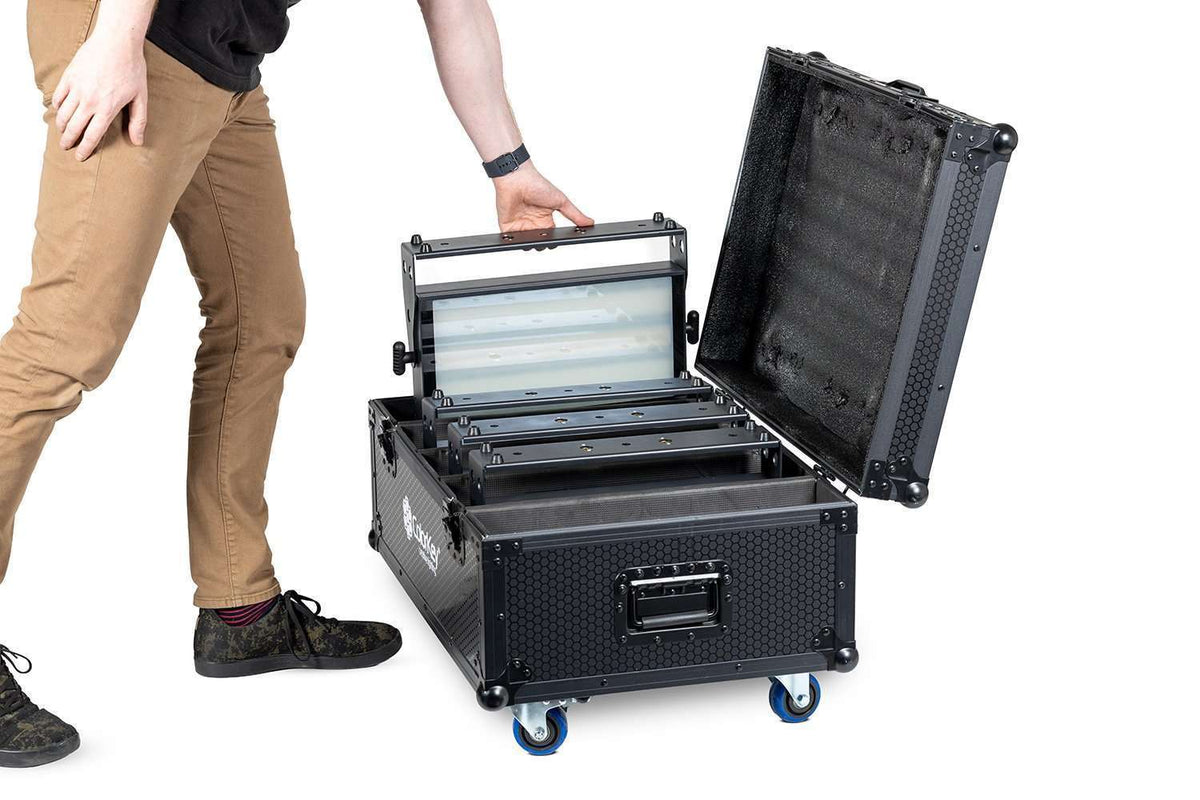 Colorkey 4-pc Road Case for Inceptor Panel FX - Casters and Accessory Compartment