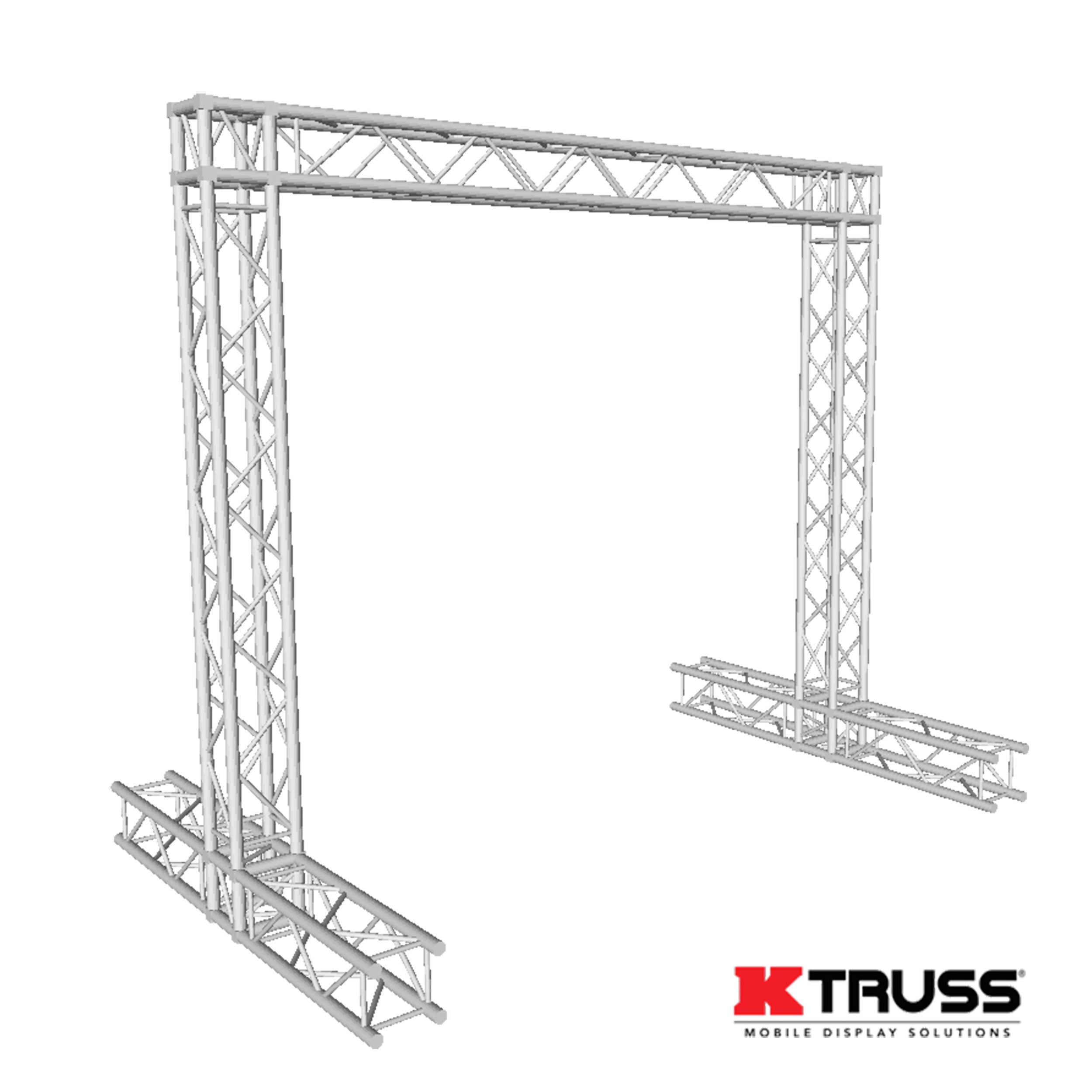 ProX 8x8' Ft K-Truss Economy Aluminum Truss Outdoor Banner Display System - Banner Not Included