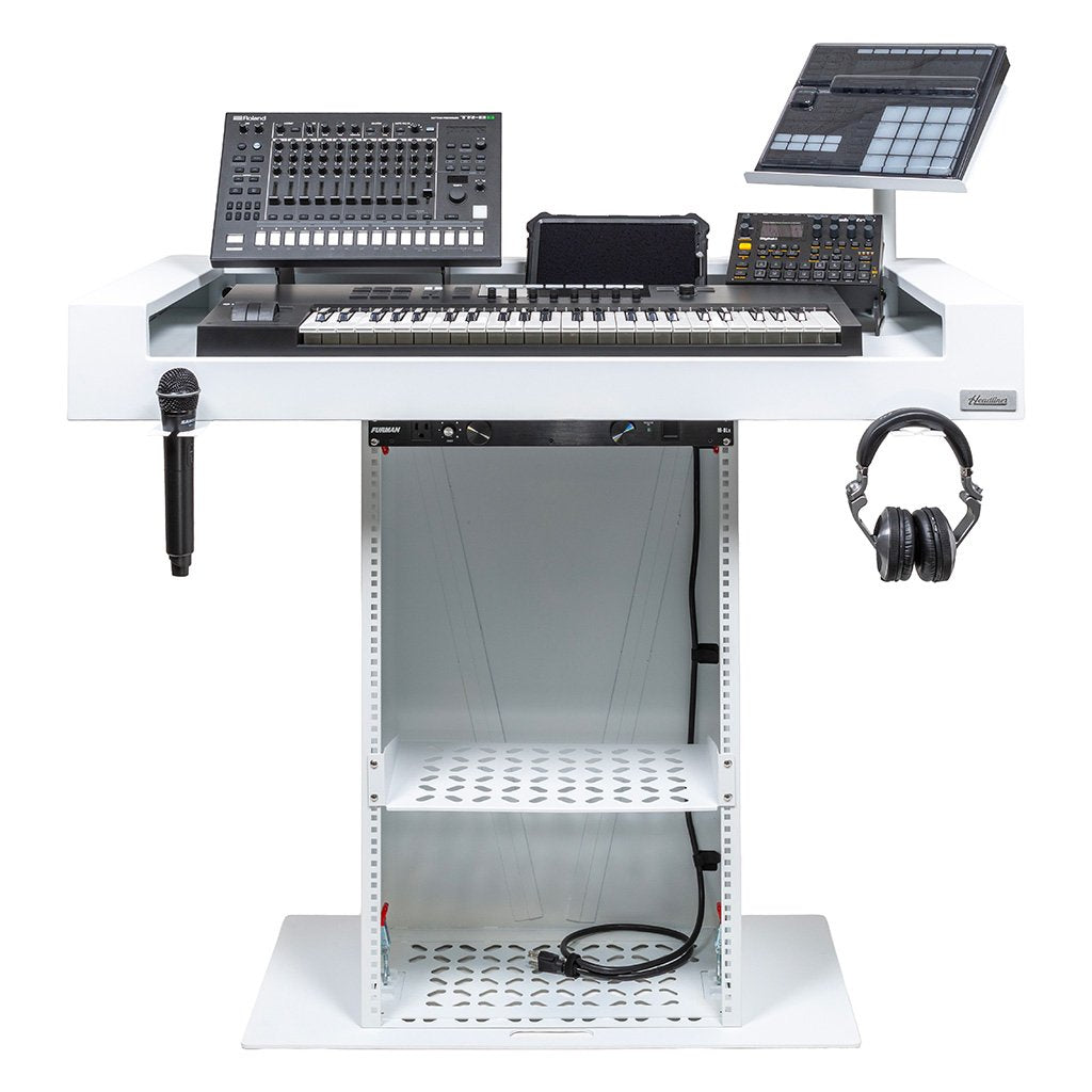 Headliner HL30001 - Malibu Portable DJ Booth (White)