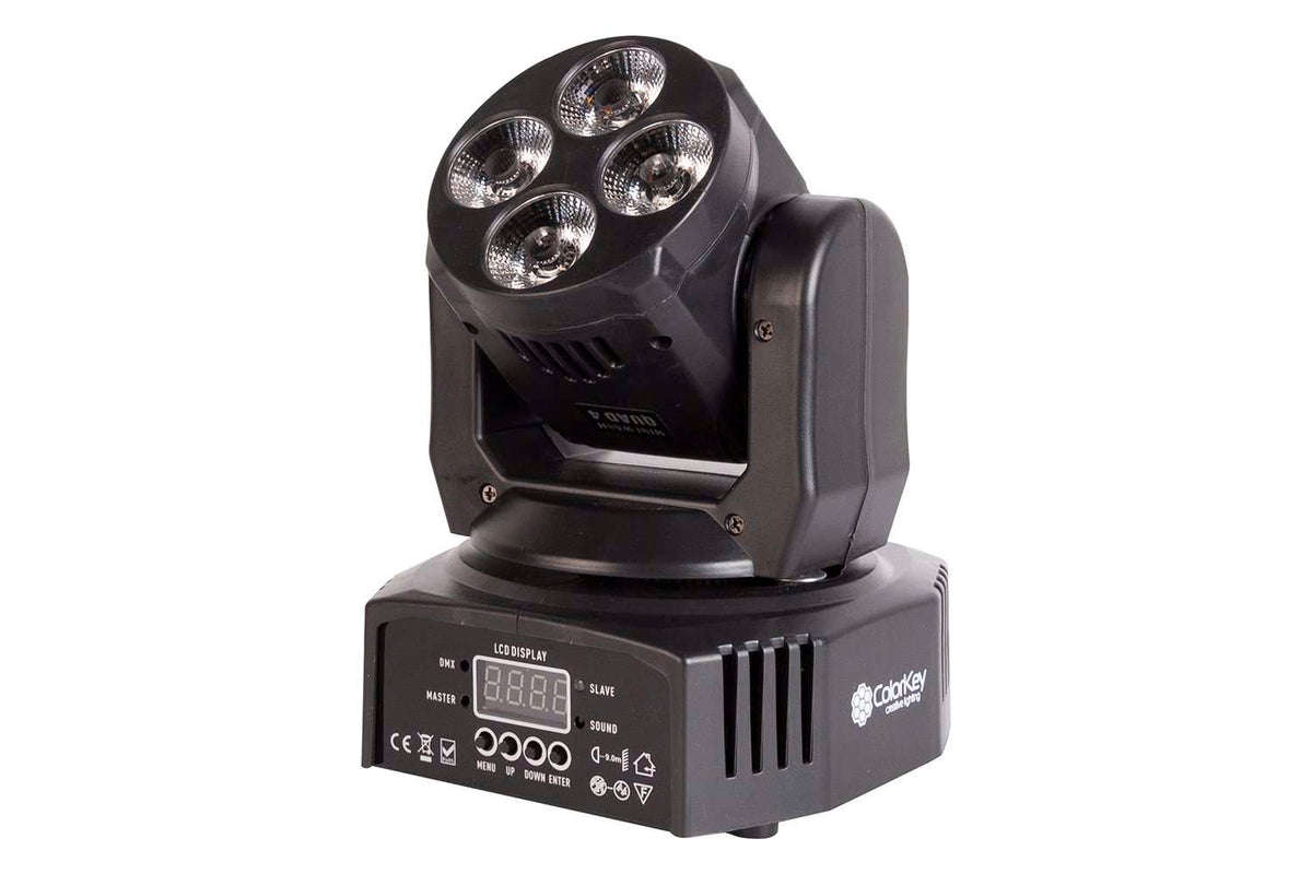 Colorkey Mover Miniwash QUAD 4 MKII - Compact RGBW LED Moving Head Wash