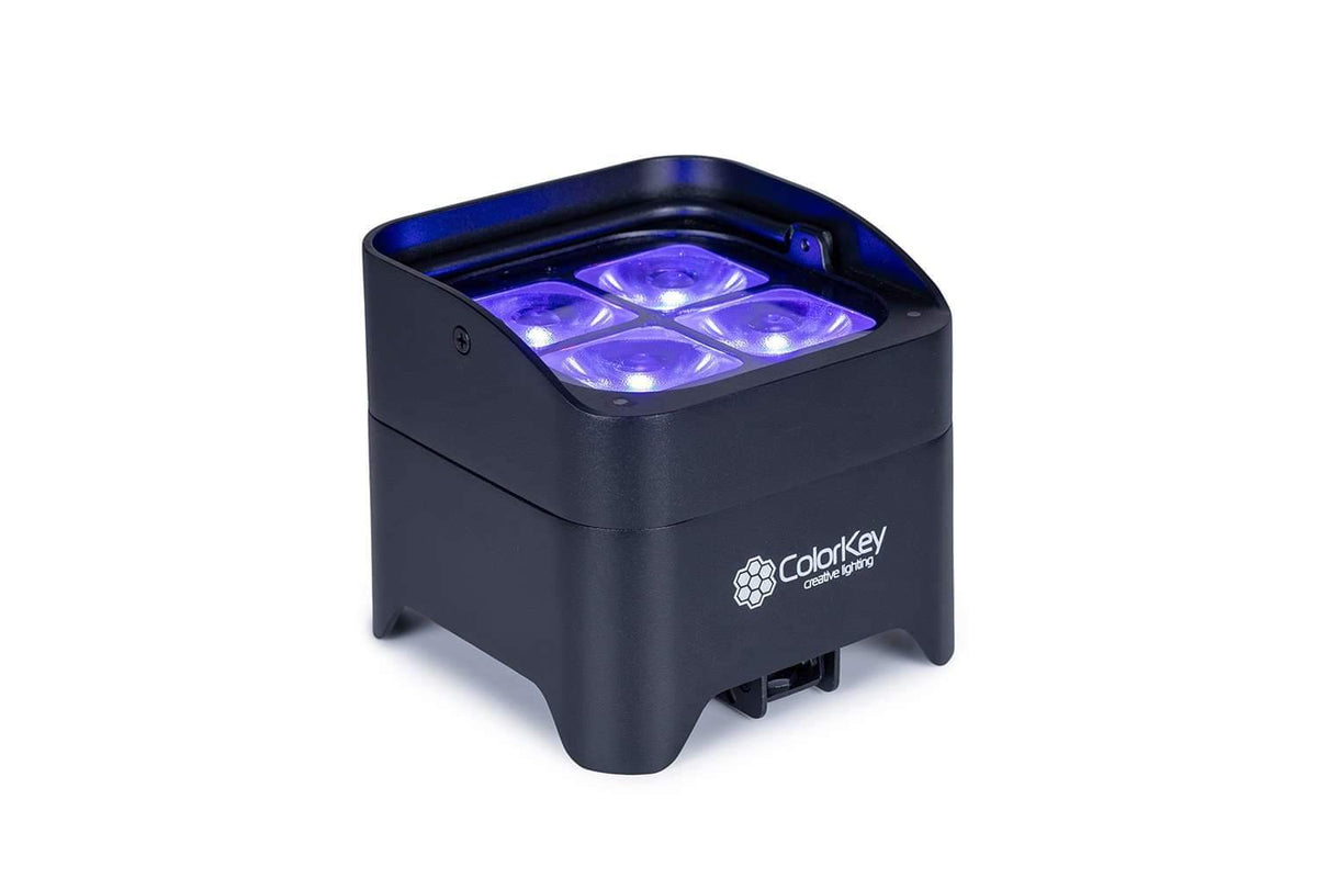 Colorkey MobilePar Mini HEX 4 MKII - Battery-Powered Wireless LED Uplight