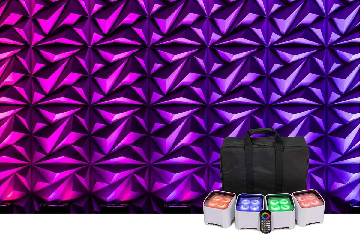 Colorkey MobilePar Mini HEX 4 MKII - 4-Pack with Carrying Case