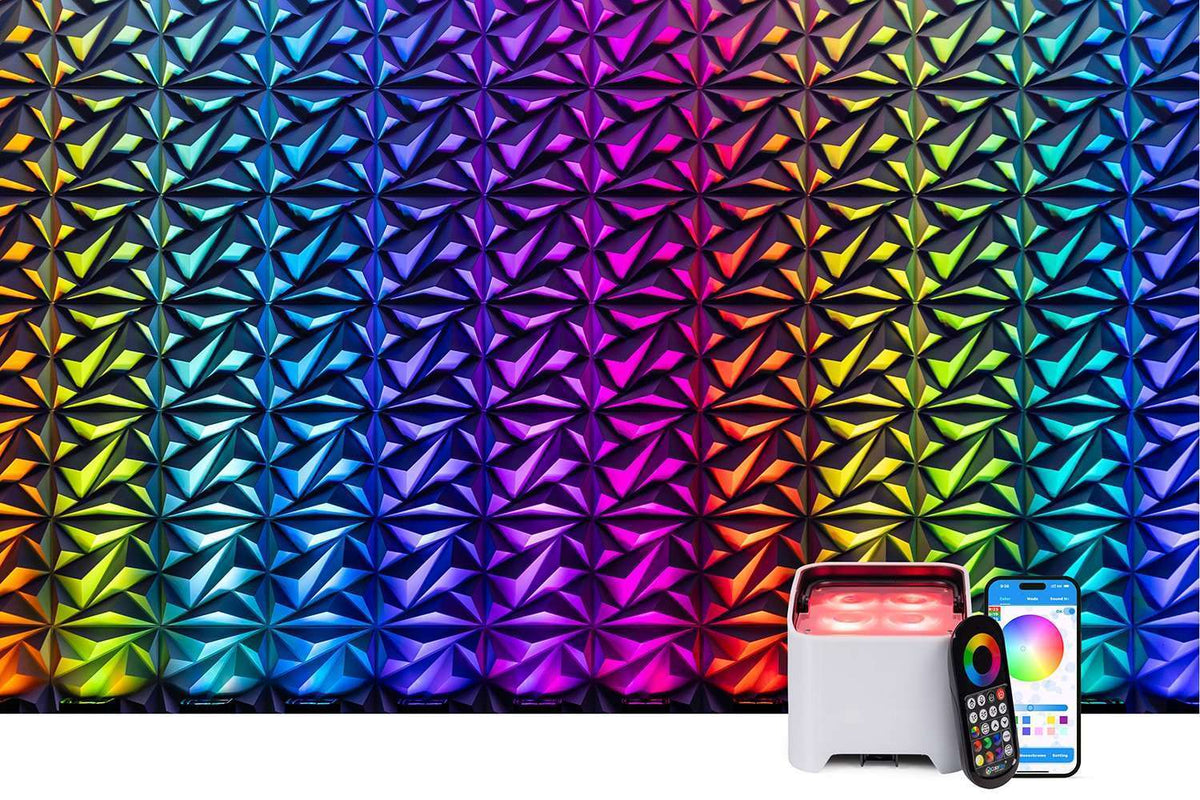 Colorkey MobilePar Mini HEX 4 MKII - Battery-Powered Wireless LED Uplight
