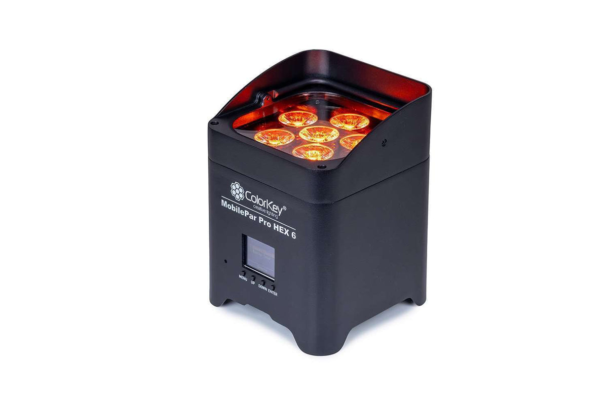 Colorkey MobilePar Pro HEX 6 - Battery-Powered Wireless LED Uplight