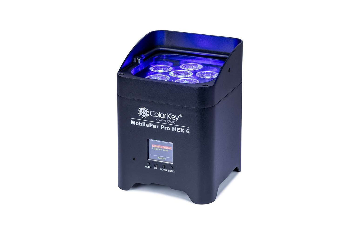 Colorkey MobilePar Pro HEX 6 - Battery-Powered Wireless LED Uplight