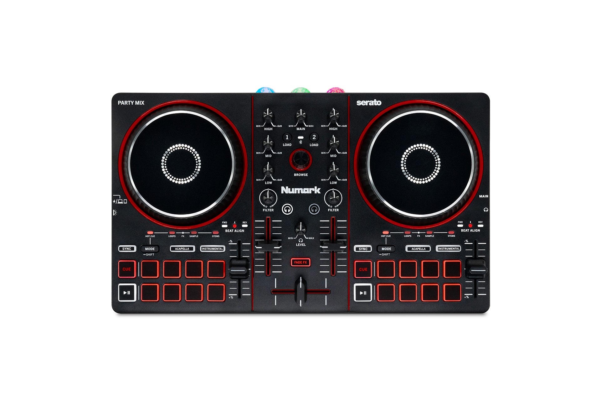 Numark PartyMix III - Flexible DJ controller with Stems