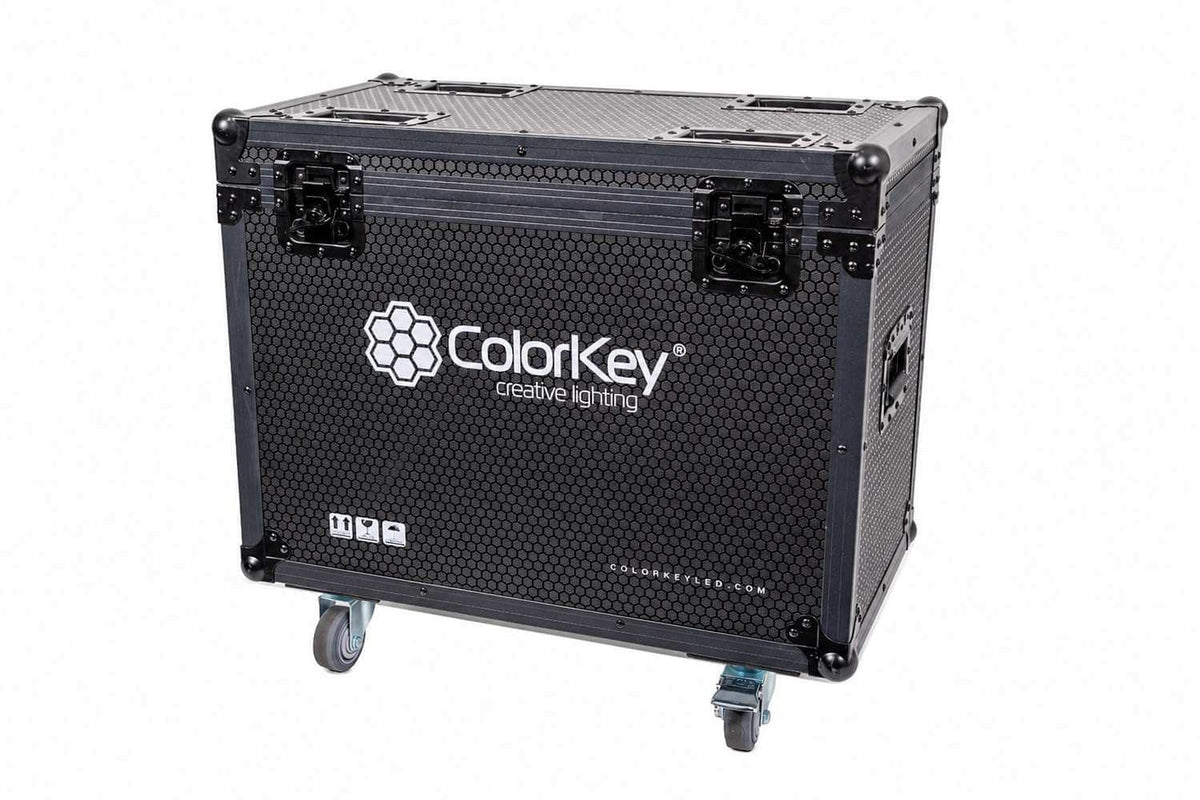 Colorkey Flight Case for Creator Nova Prime - 2-Fixture Road Case with Casters