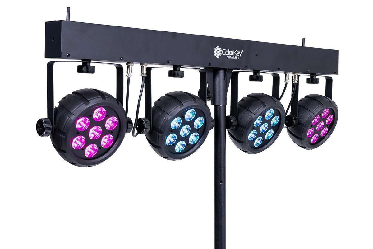 Colorkey PartyBar Mobile 500 EL - Battery-Powered Wireless LED Light Bar with Stand