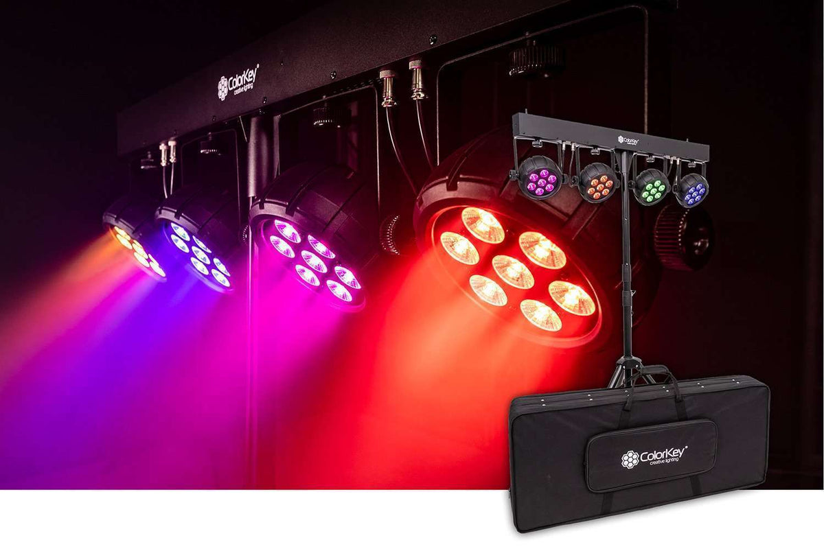 Colorkey PartyBar Mobile 500 EL - Battery-Powered Wireless LED Light Bar with Stand