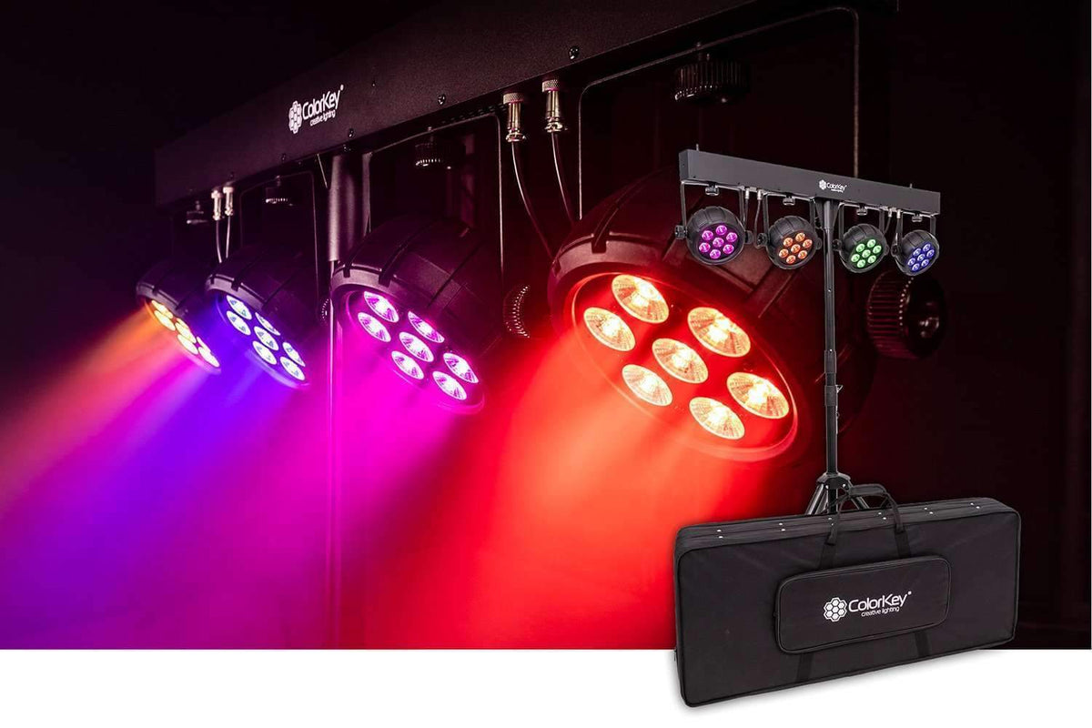 Colorkey PartyBar Mobile 500 EL - Battery-Powered Wireless LED Light Bar with Stand