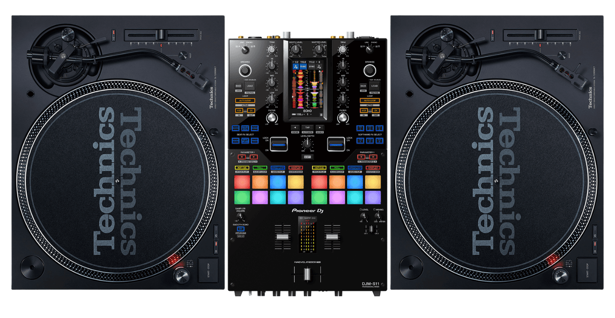 Pioneer DJ DJM-S11 + 2x Technics SL-1200MK7 Bundle