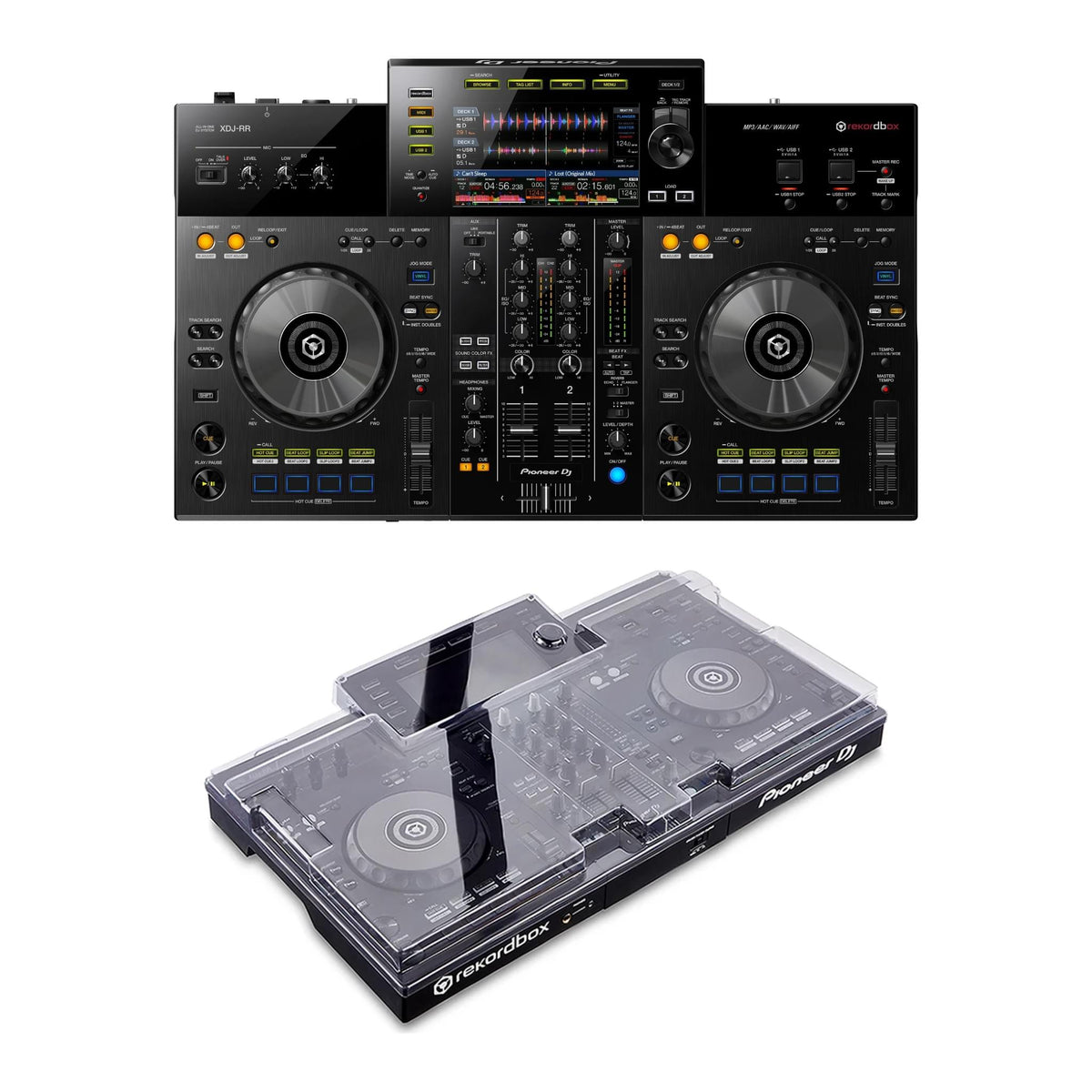 Pioneer DJ XDJ-RR + Decksaver DS-PC-XDJRR Cover Bundle