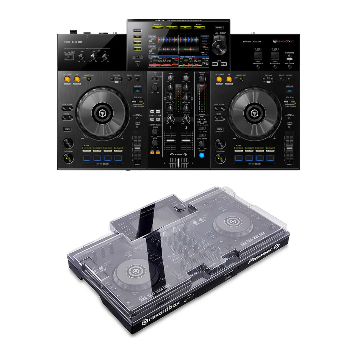 Pioneer DJ XDJ-RR + Decksaver DS-PC-XDJRR Cover Bundle