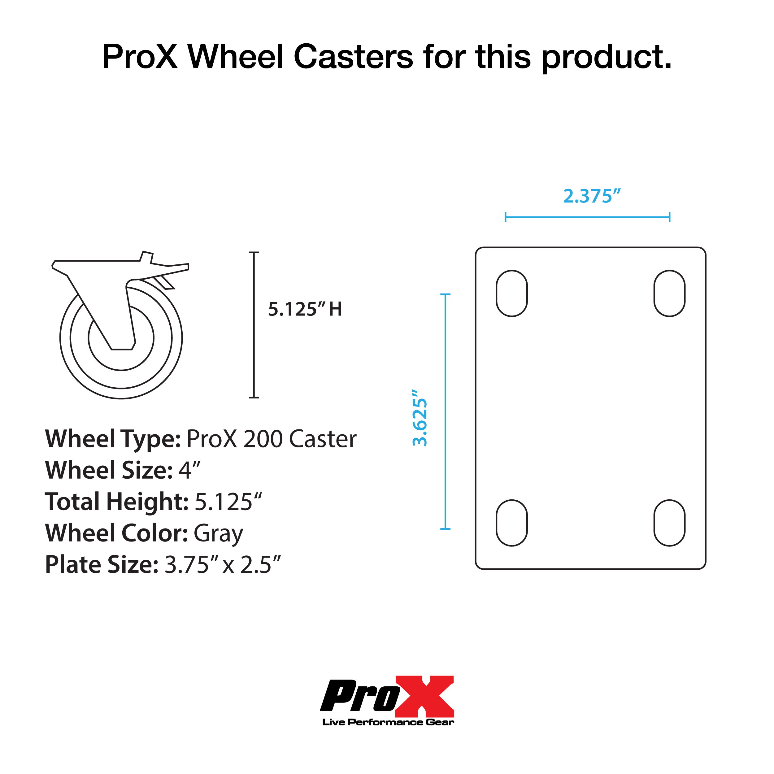 ProX ATA Utility Road Case for (4) ETC Source Four Par Cans Ellipsoidal Lighting Fixtures