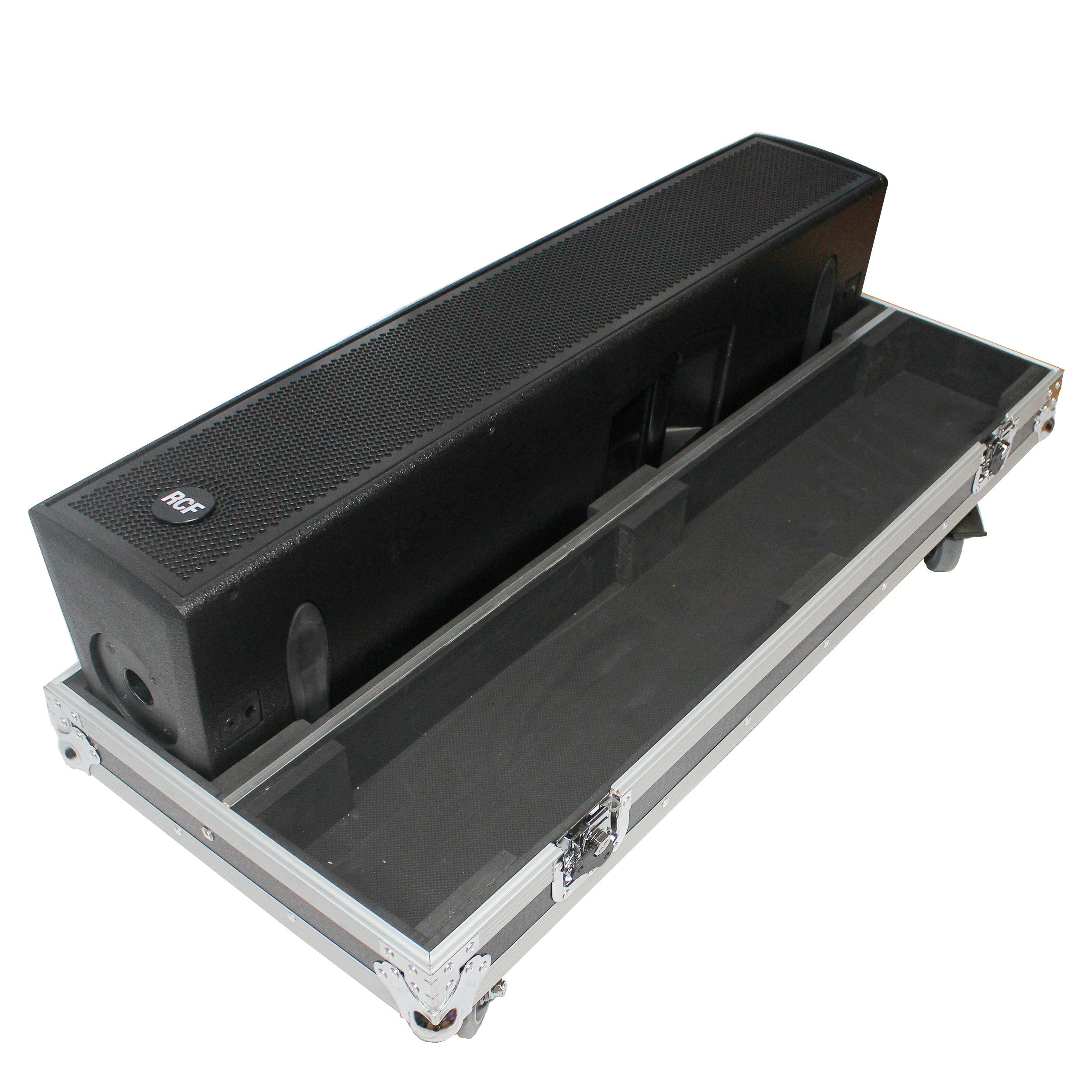 ProX Flight Case for Two RCF NX L24-A MK2 Column Array Speakers W/4 Inch Casters