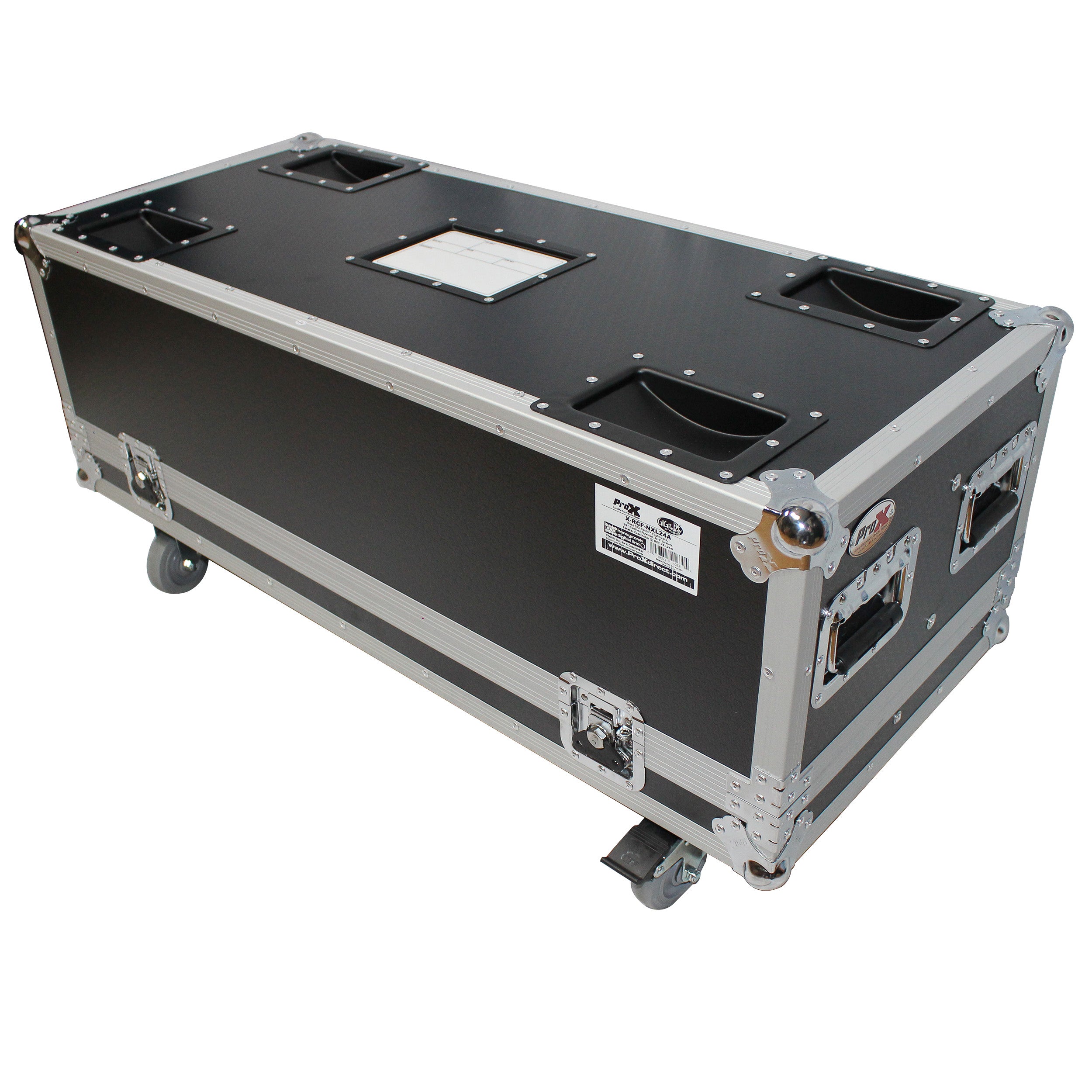 ProX Flight Case for Two RCF NX L24-A MK2 Column Array Speakers W/4 Inch Casters
