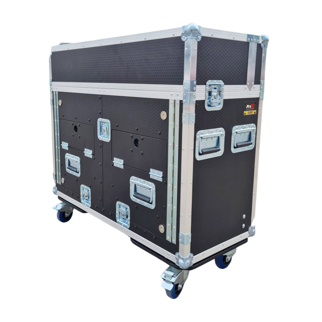ProX Flip-Ready™ Hydraulic Console Case for ChamSys MagicQ MQ500M w/ 2U Rack Space