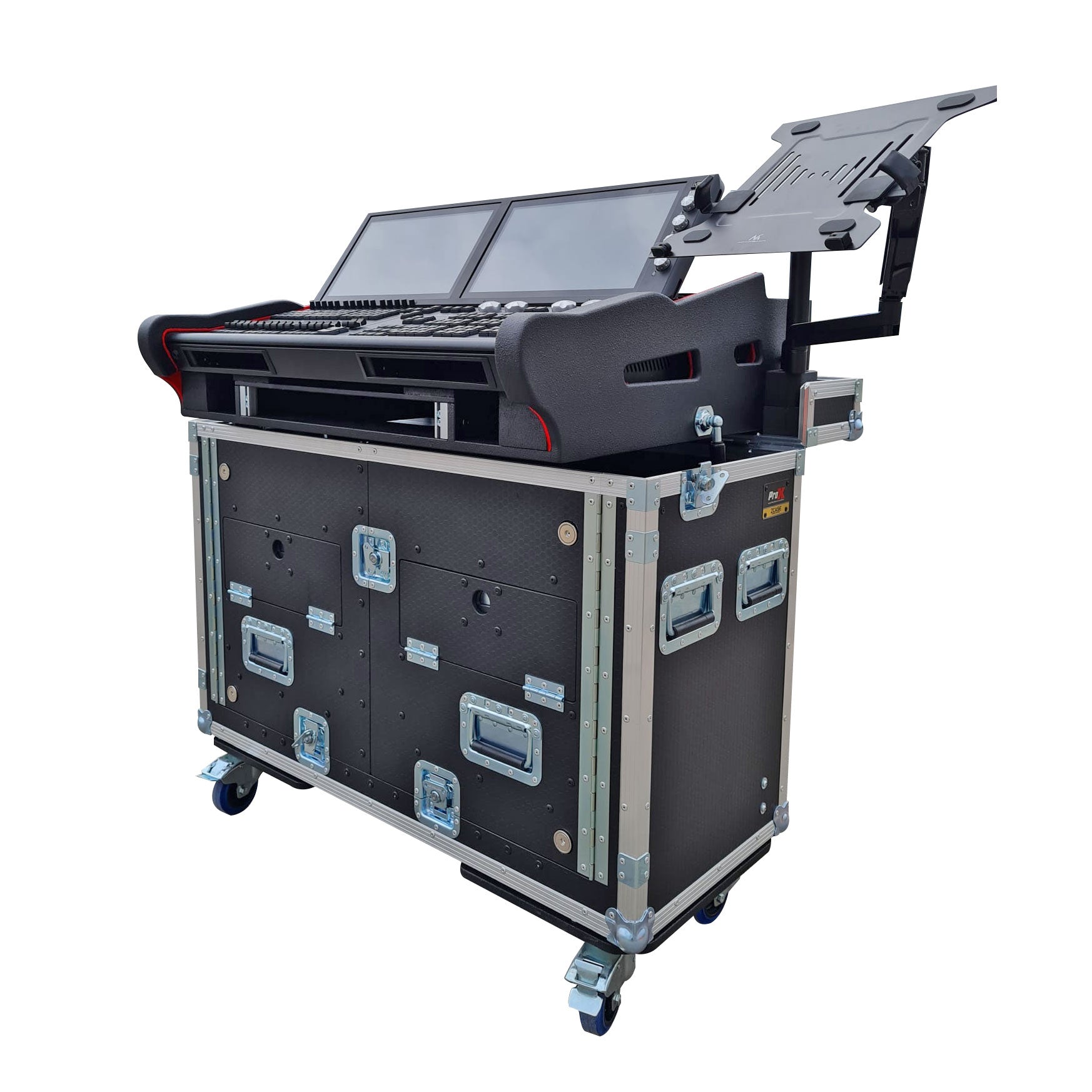 ProX For Soundcraft VI1000 Flip-Ready Hydraulic Console Easy Retracting Lifting Case with 2U Rack Space by ZCASE