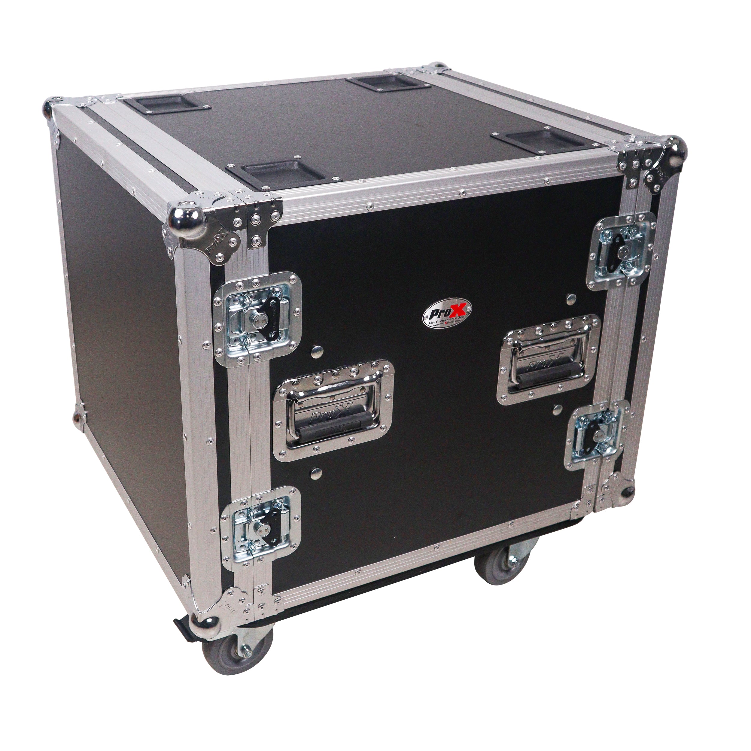 ProX 12U Space Shockproof Amp Rack ATA Flight Case 20" Depth
