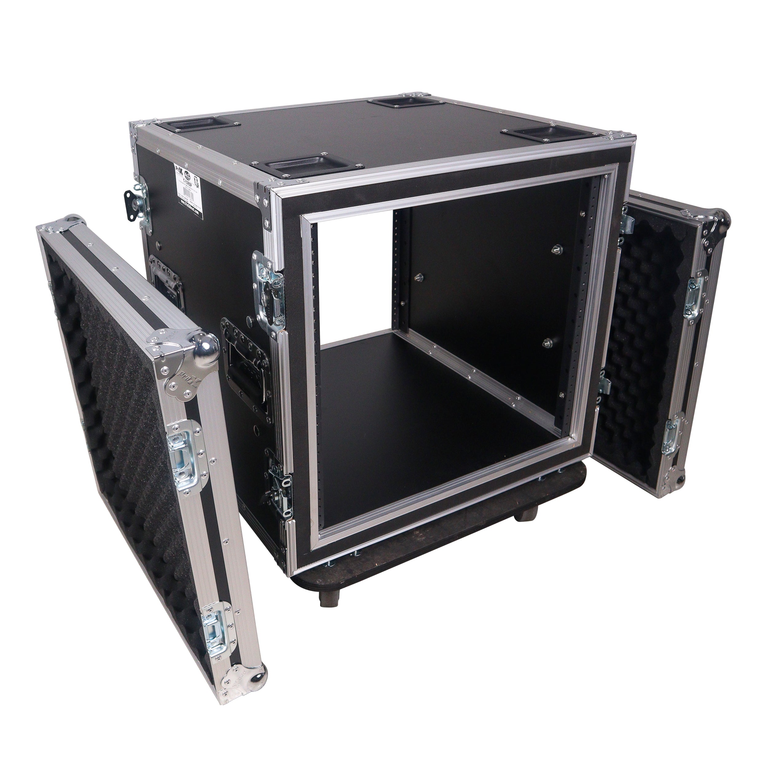 ProX 12U Space Shockproof Amp Rack ATA Flight Case 20" Depth