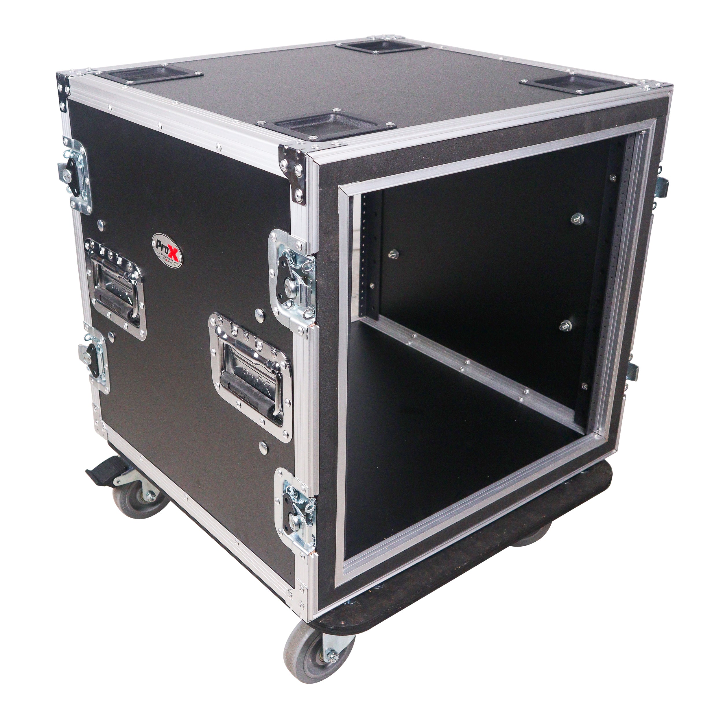 ProX 12U Space Shockproof Amp Rack ATA Flight Case 20" Depth