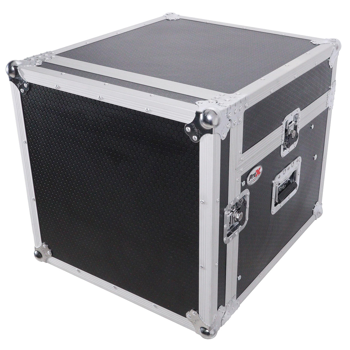 ProX 6U Vertical Rack Mount Flight Case with 10U Top for Mixer Combo Amp Rack.