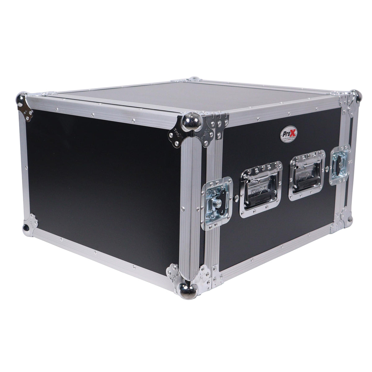 ProX ATA Style 6U Rack Space Shockproof Amp Rack Mount Case 20 in. Depth with recessed handles.