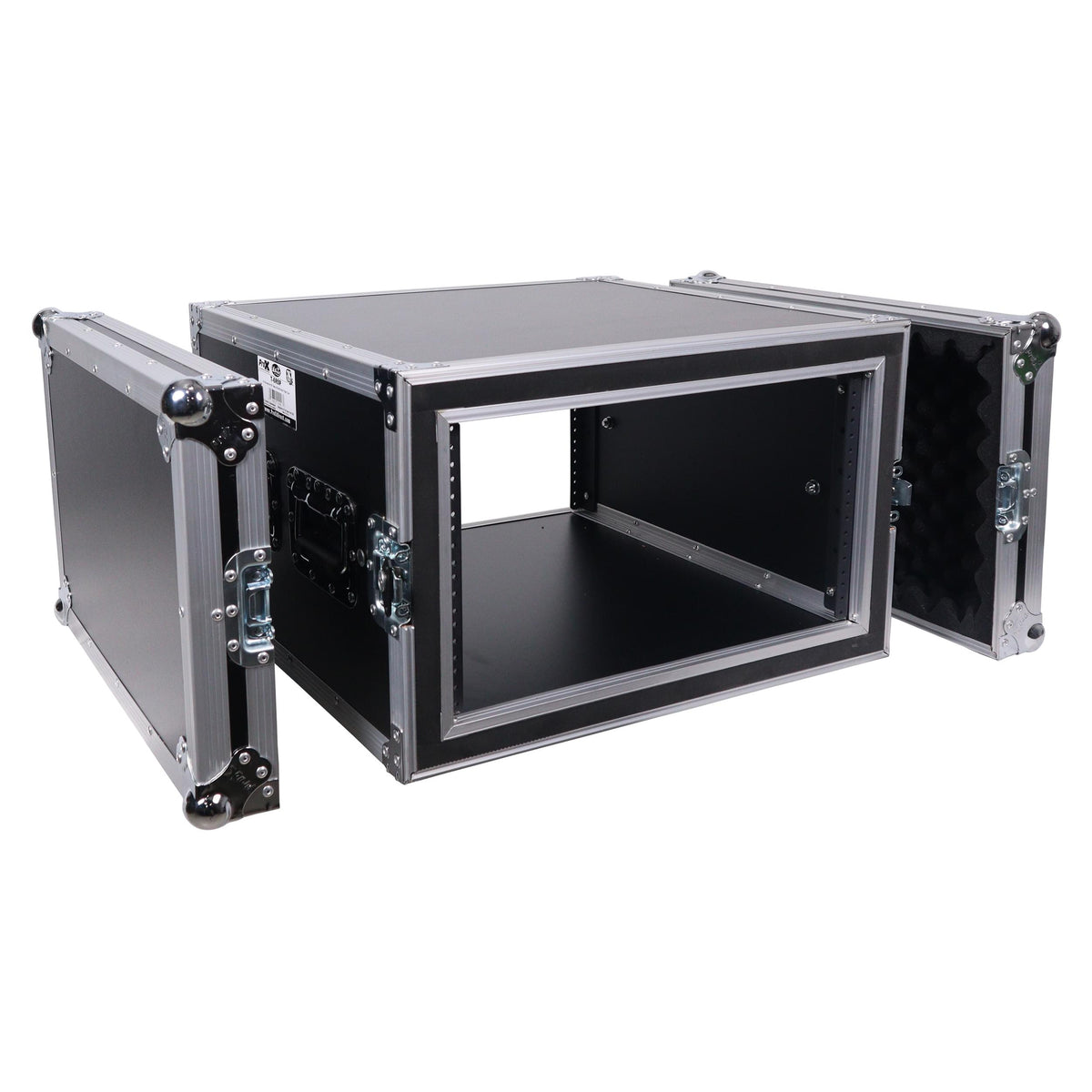 ProX ATA Style 6U Rack Space Shockproof Amp Rack Mount Case 20 in. Depth with recessed handles.