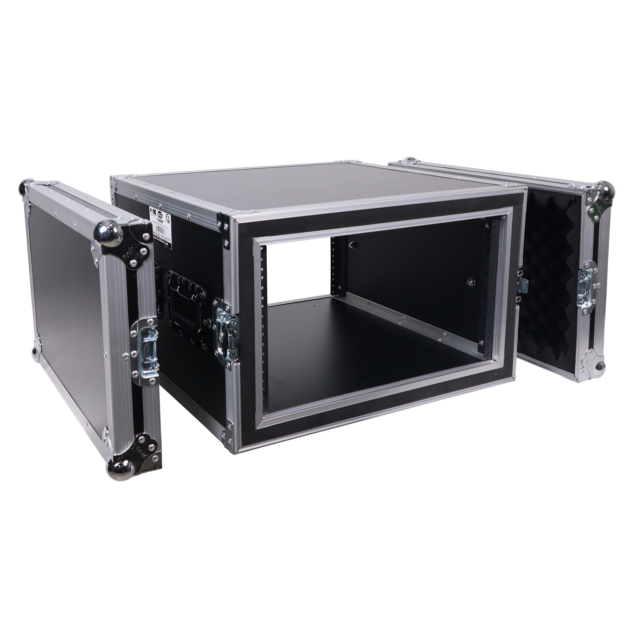 ProX ATA Style 6U Rack Space Shockproof Amp Rack Mount Case 20 in. Depth with recessed handles