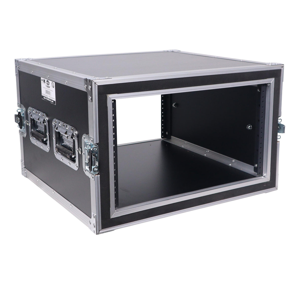 ProX ATA Style 6U Rack Space Shockproof Amp Rack Mount Case 20 in. Depth with recessed handles.