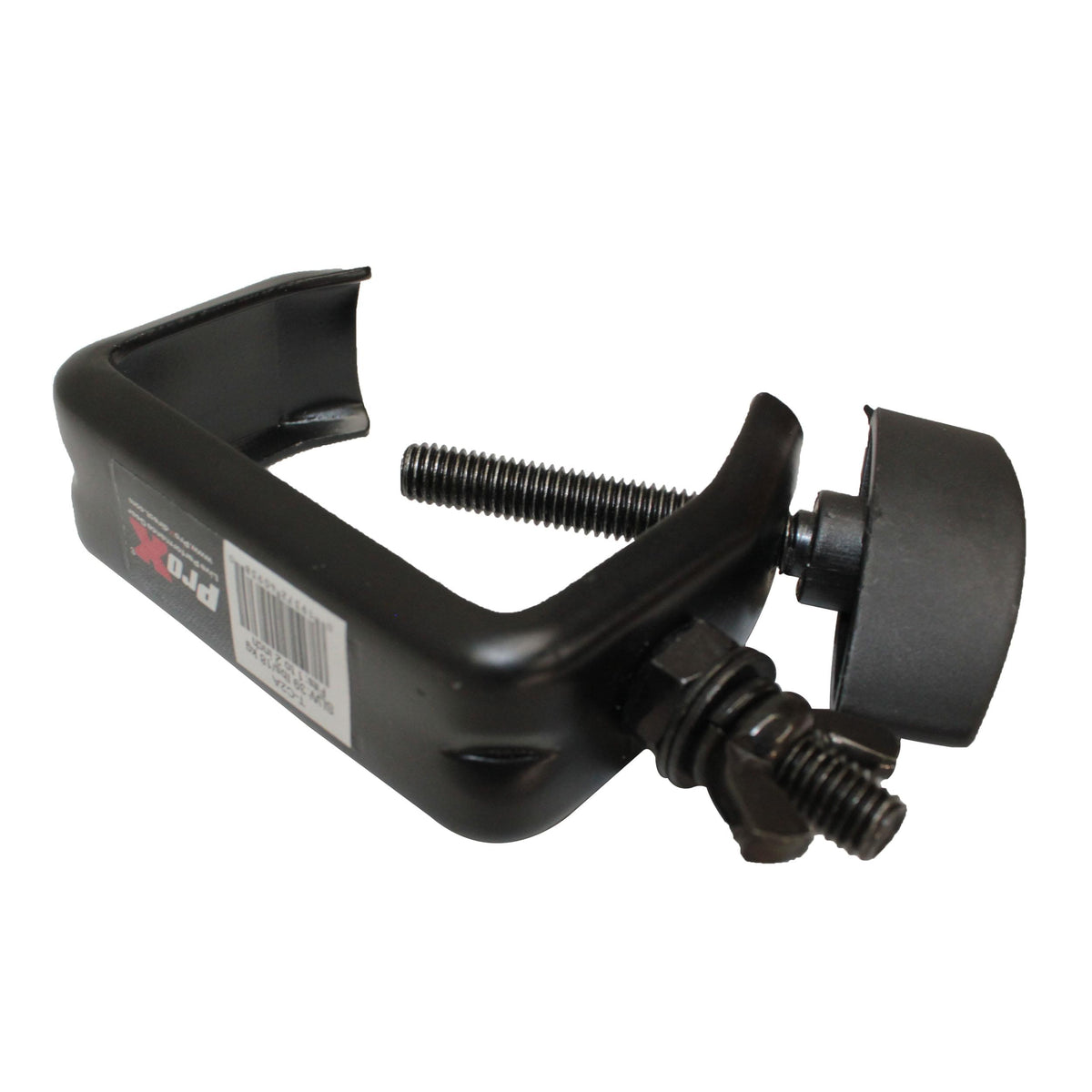 ProX Light Duty Aluminum C Style M10 Clamp with Flat Thumbscrew for 2" Truss Tube Capacity 45 lbs Black Finish.