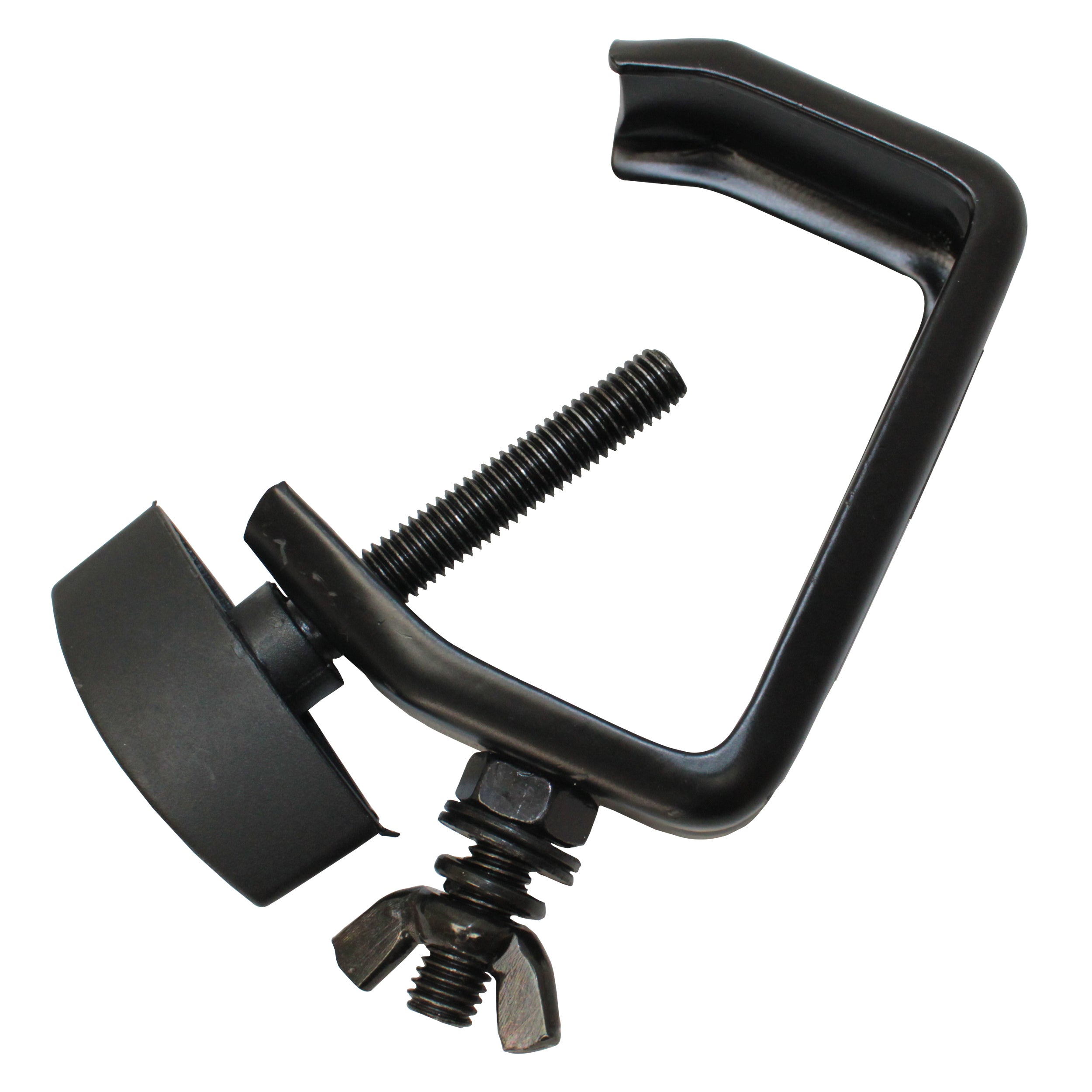 ProX Light Duty Aluminum C Style M10 Clamp with Flat Thumbscrew for 2" Truss Tube Capacity 45 lbs Black Finish
