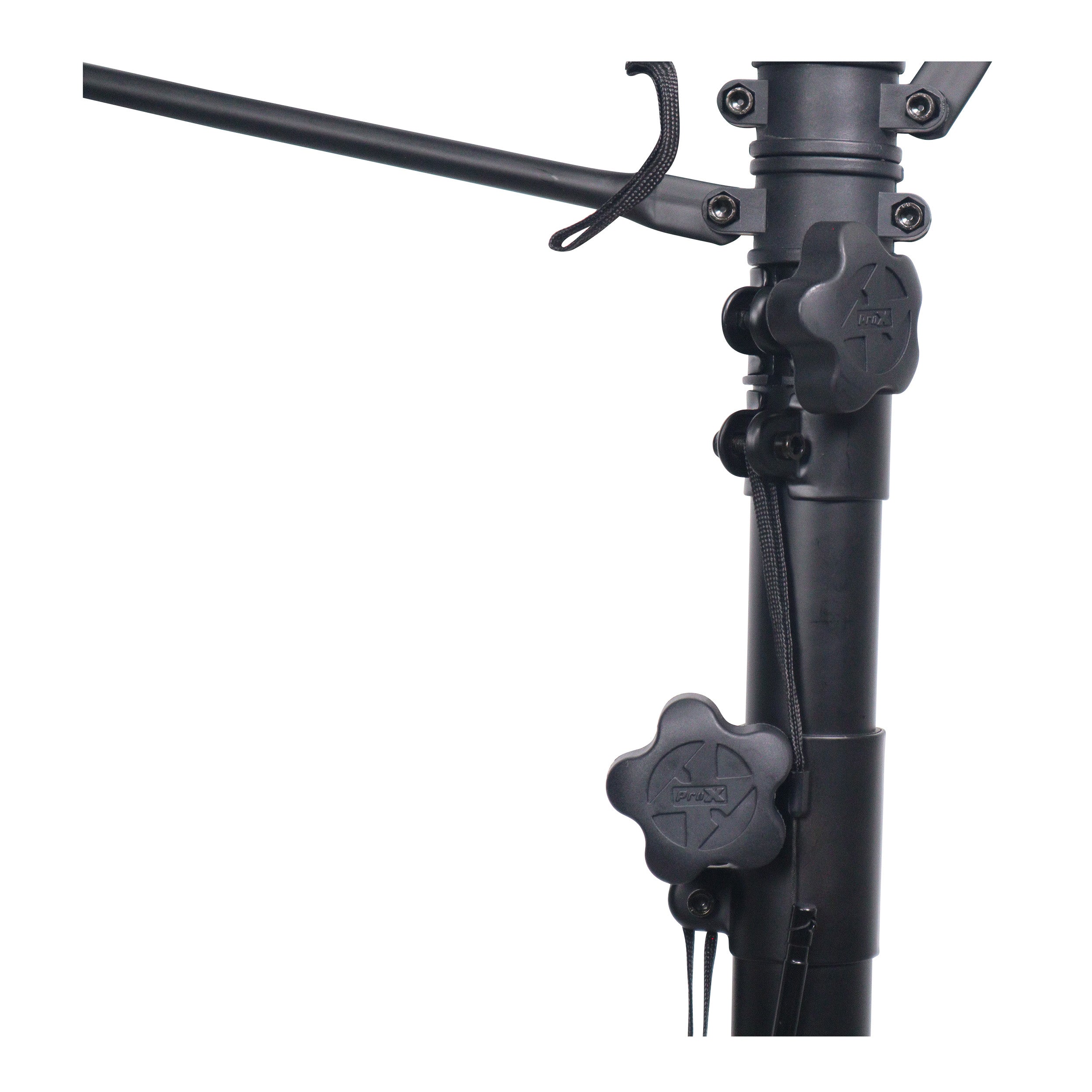 ProX Height Adjustable DJ Lighting Stand with (2) Side Bars – adjusts up to 12 Ft Height
