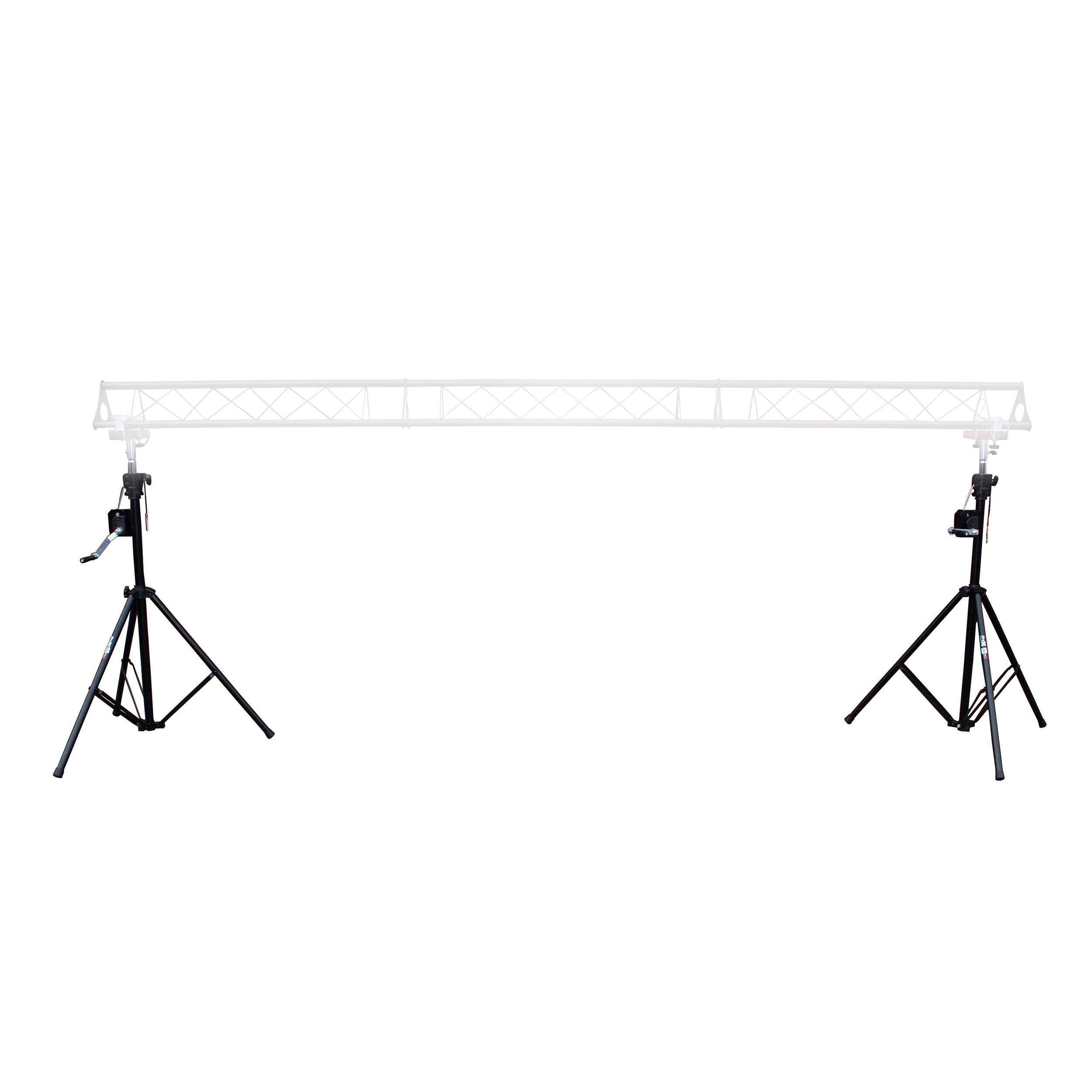 ProX Set of (2) 8.5 Ft Crank Stands with T-Bars Supports Triangle Truss Segments for Stage and DJ Lighting