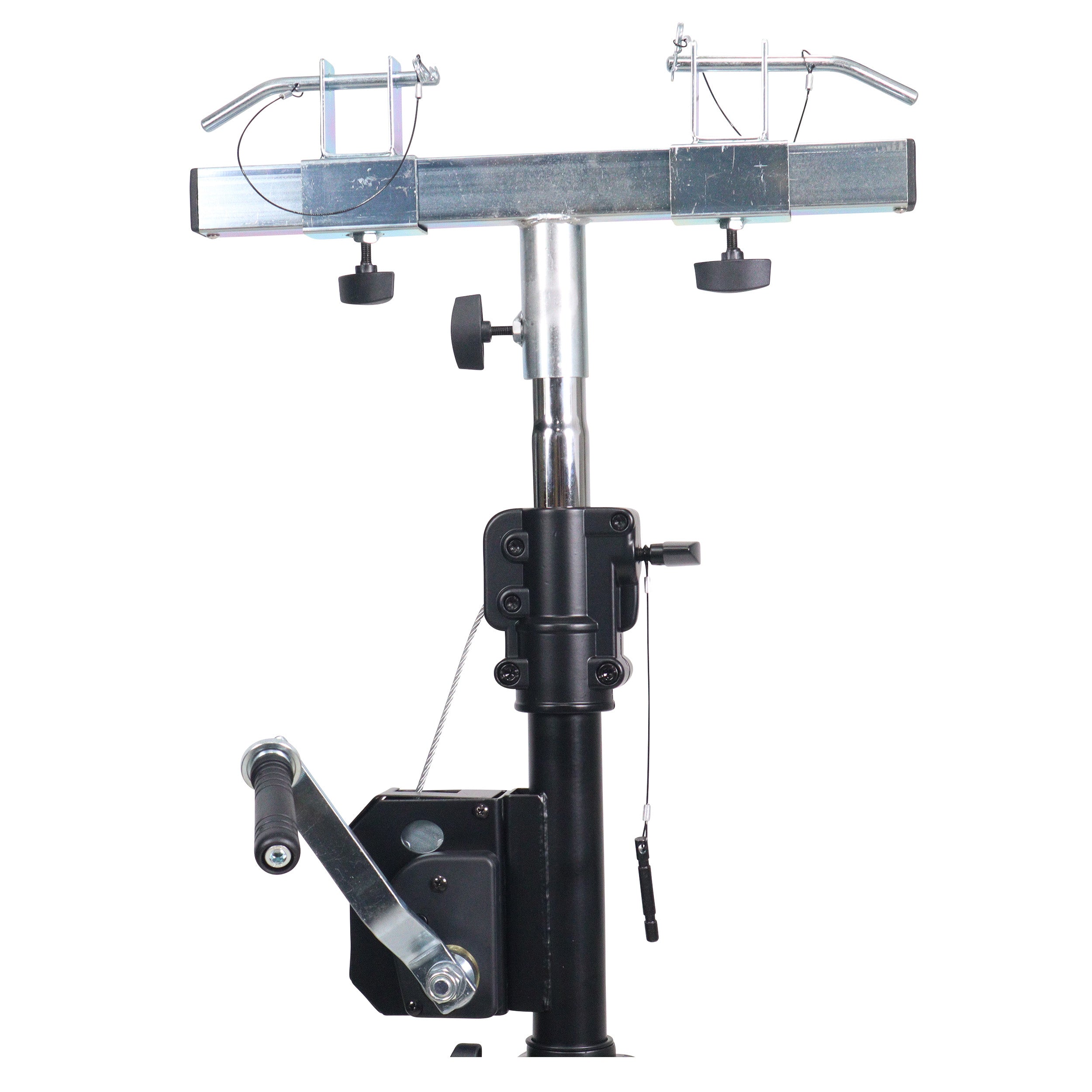 ProX Set of (2) 8.5 Ft Crank Stands with T-Bars Supports Triangle Truss Segments for Stage and DJ Lighting