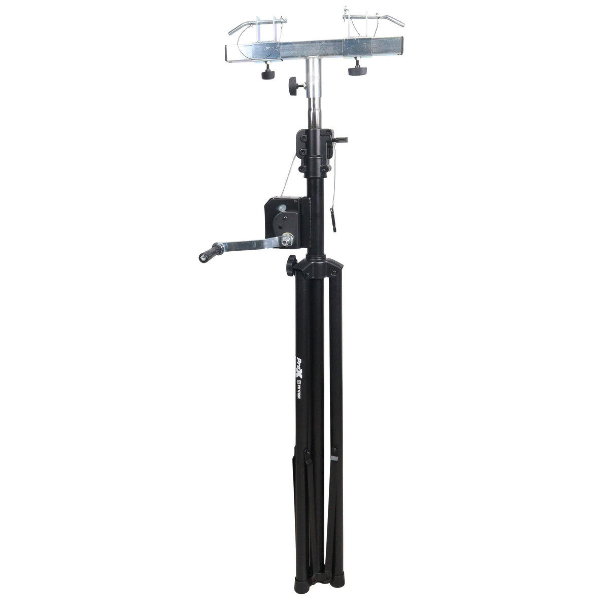 ProX Set of (2) 8.5 Ft Crank Stands with T-Bars Supports Triangle Truss Segments for Stage and DJ Lighting.