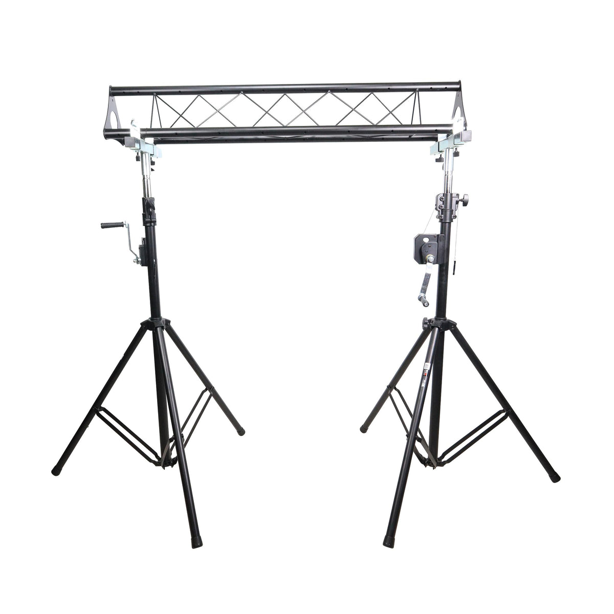 ProX 10-Feet Height Adjustable Portable Crank Lighting Stand System with included 2x T-Bars Triangle Truss for 5ft 10ft 15ft Width.