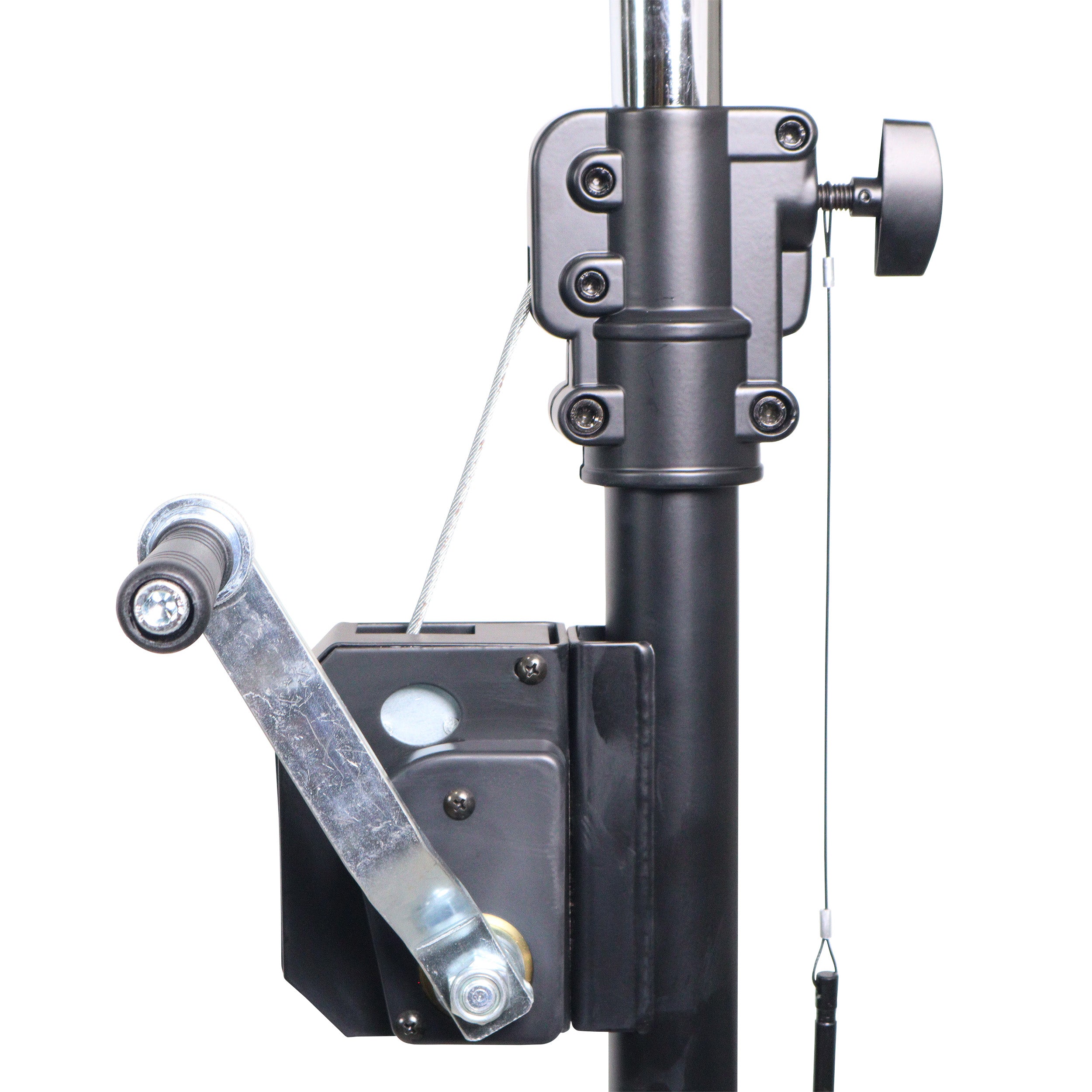 ProX 10-Feet Height Adjustable Portable Crank Lighting Stand System with included 2x T-Bars Triangle Truss for 5ft 10ft 15ft Width