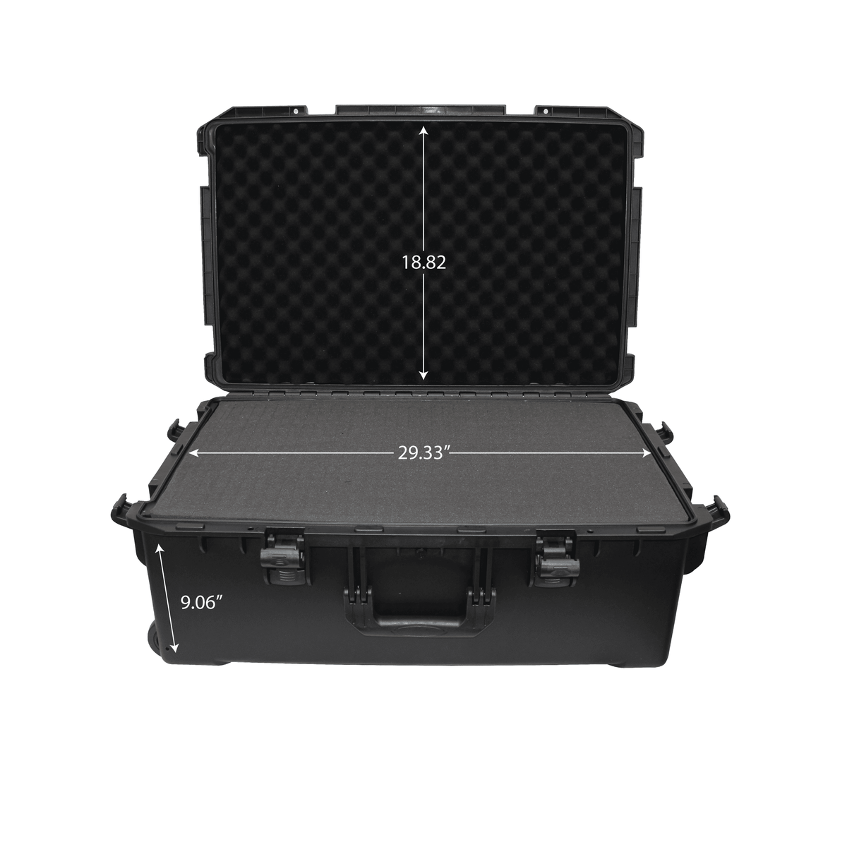 ProX UltronX LARGE Water Resistant ABS Molded Portable Storage Case for Audio Camera Tactical includes cut pluck foam - 29x19x9 in.