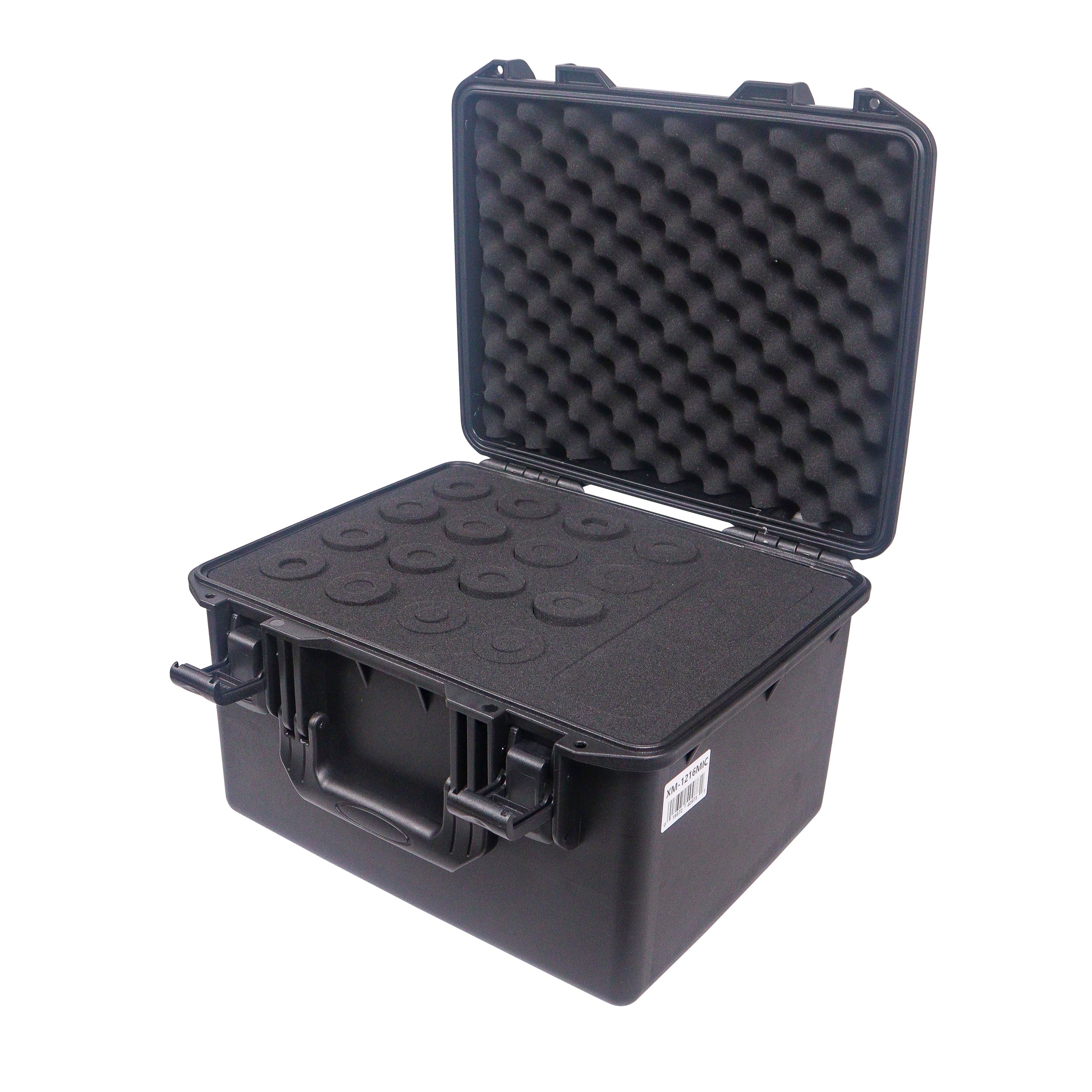 ProX UltronX Plastic Water Tight Molded Travel Case Stores up to (16) Wireless and Wired Microphones