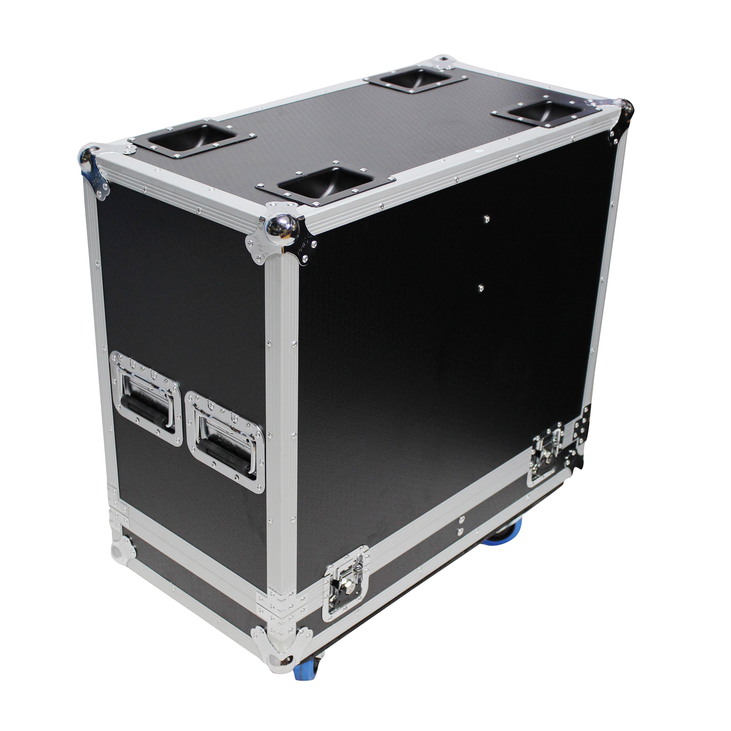 ProX Dual ATA Style Speaker Flight Case for QSC KW122 Speakers Holds 2