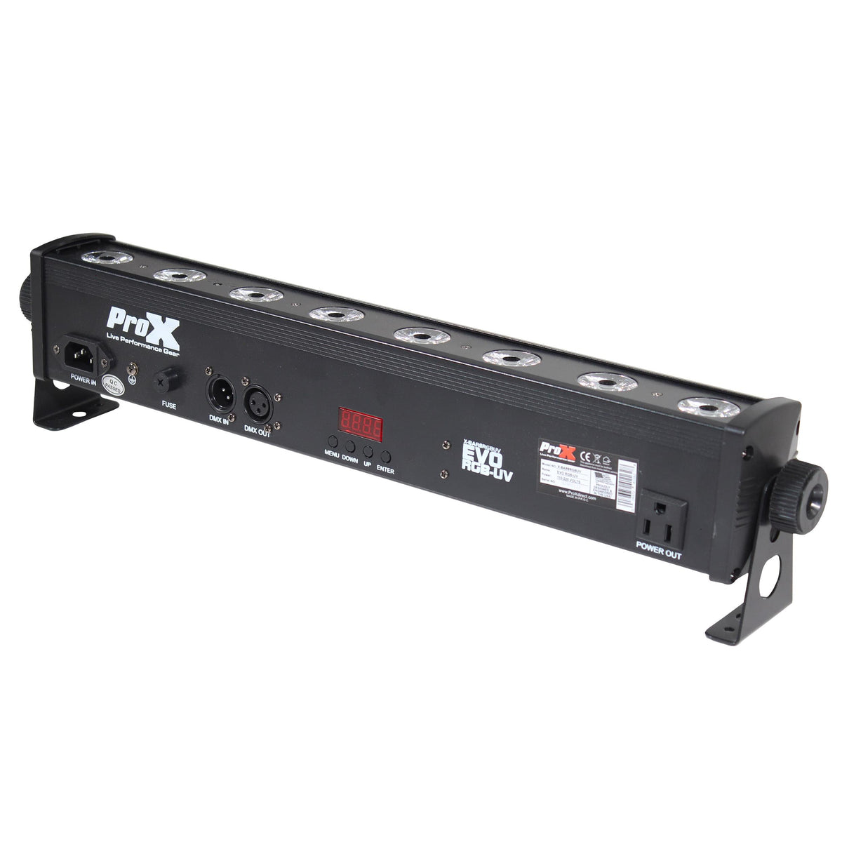 ProX EVO RGB-UV Bar 8 32W High Power RGB-UV LED Wash Light.